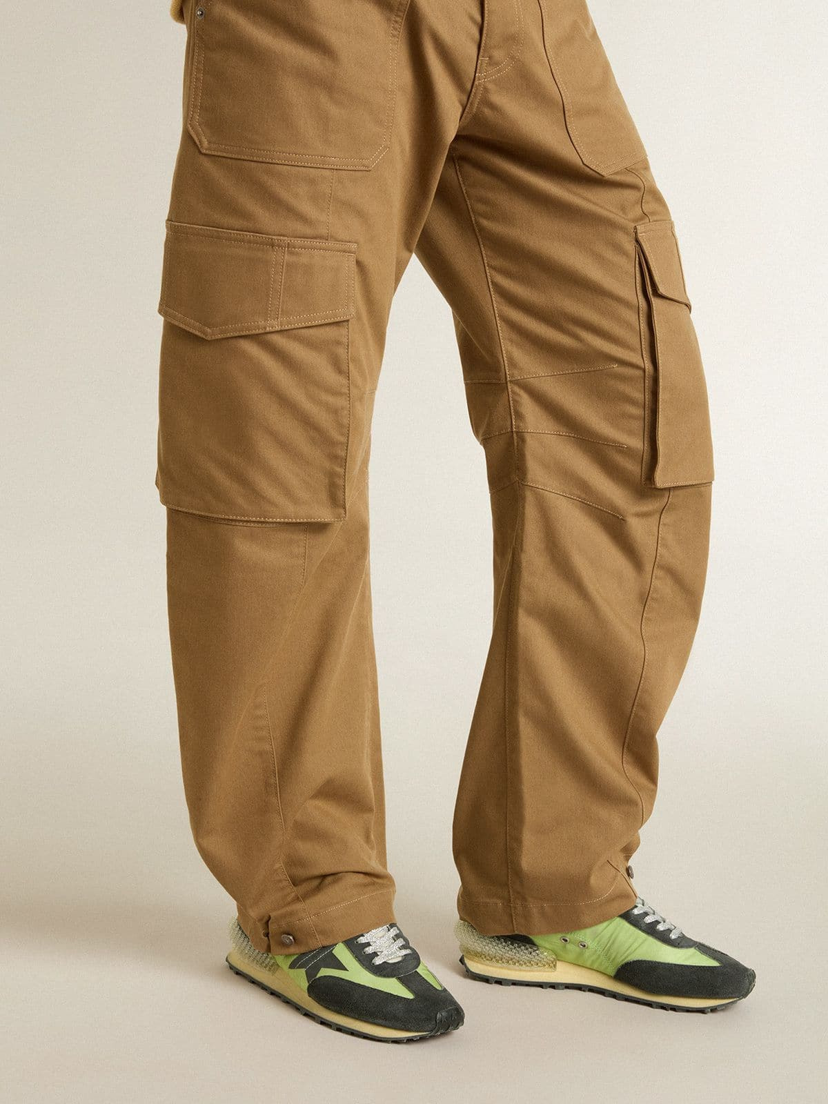 Men's Marathon with green nylon upper and black star - 3