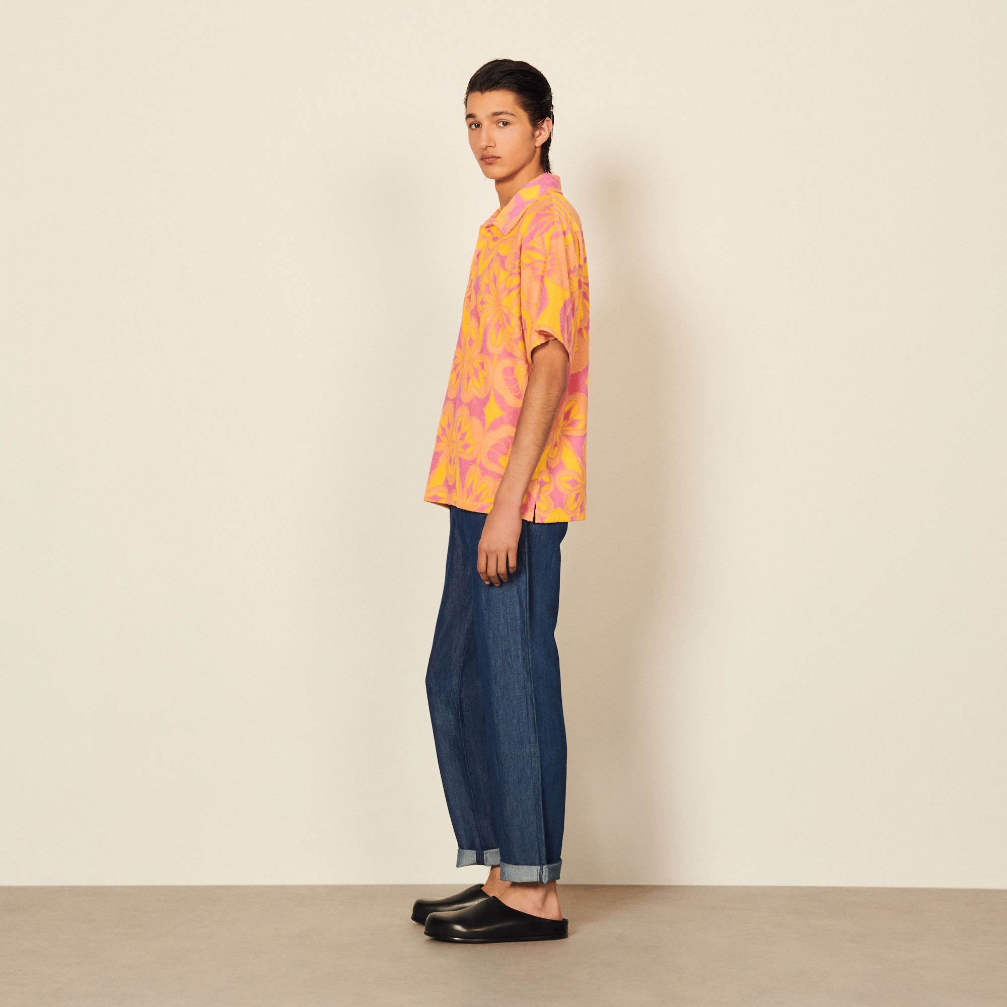 Oversized patterned polo shirt - 4