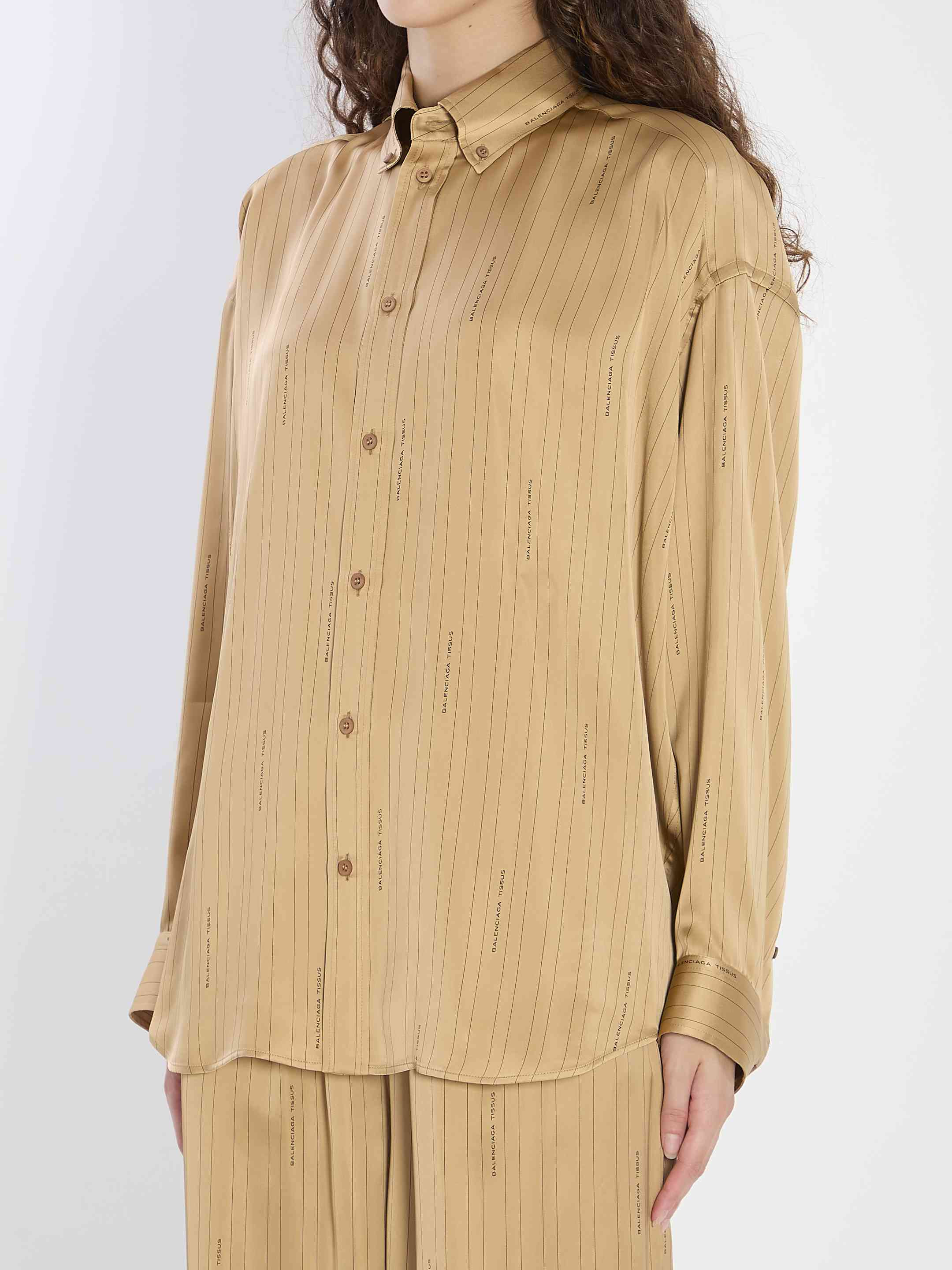 Balenciaga Women Satin Shirt - 2