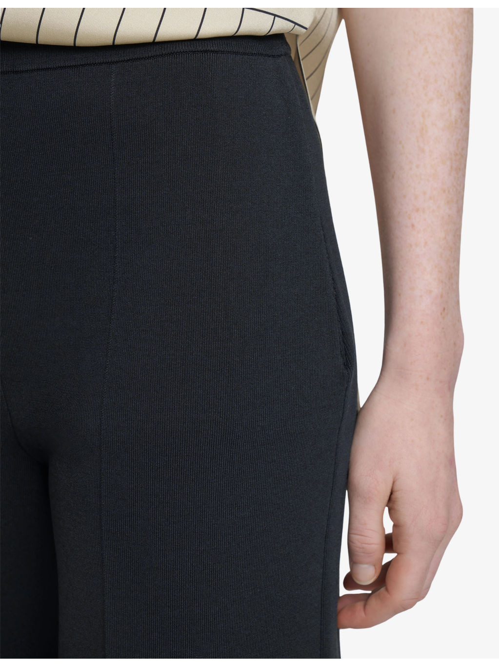 Wide-Leg High-Rise Stretch-Knit Culottes - 3