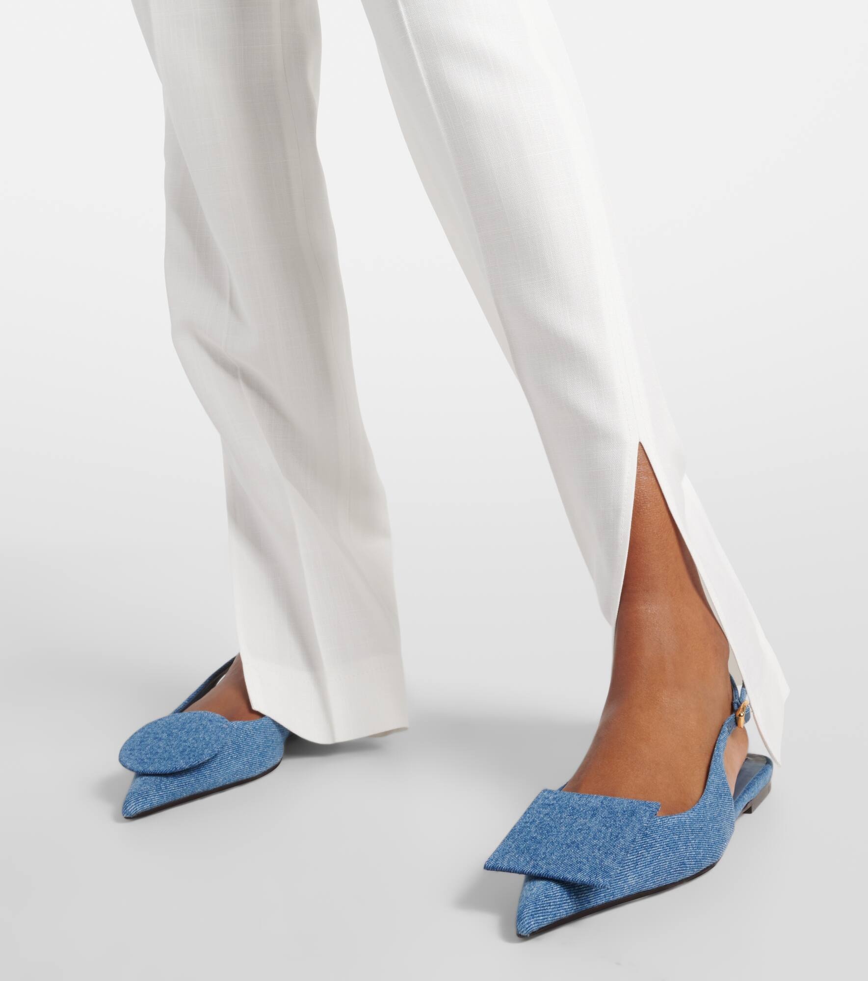 Les Slingbacks Duelo denim flats - 4