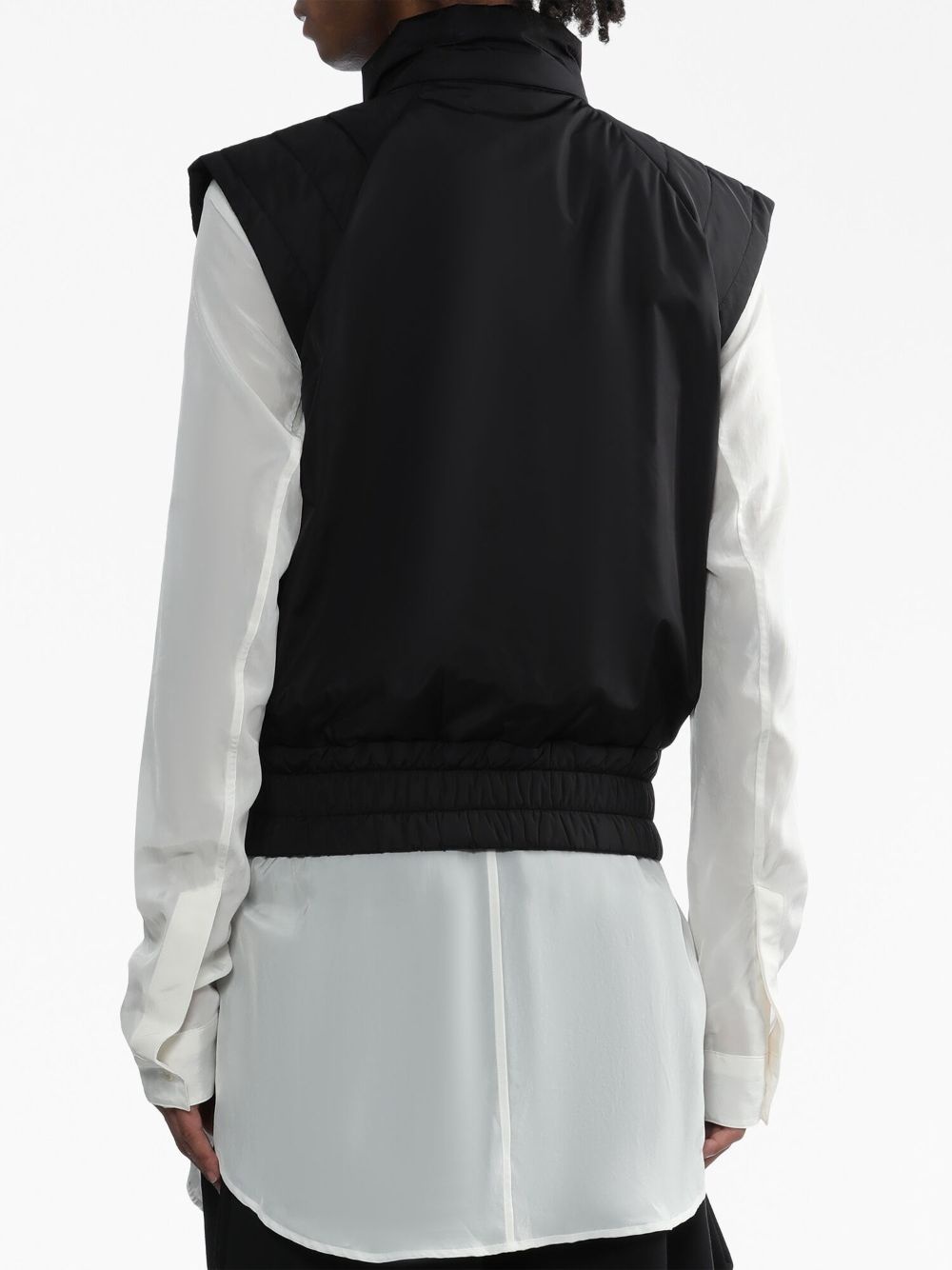 cap-sleeved zipped gilet - 4