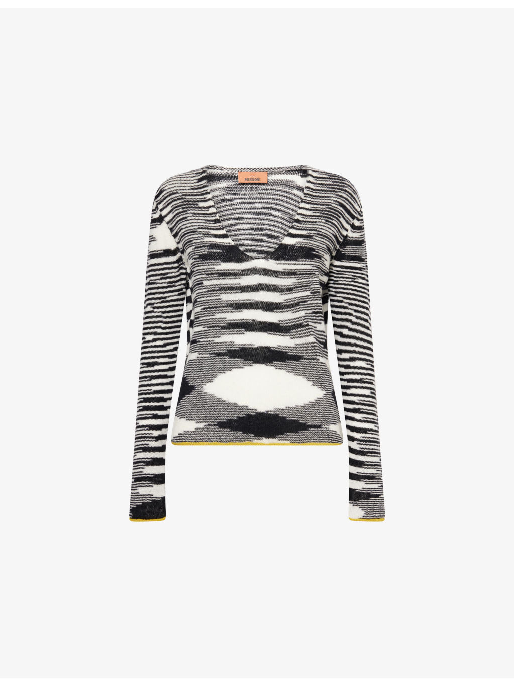 Wavy-Print Short-Sleeve Polo Shirt - 1
