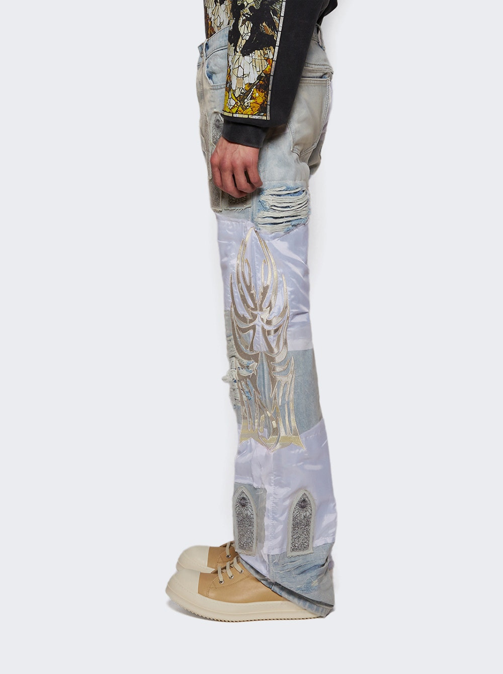 Winged Organza Denim Sky - 3