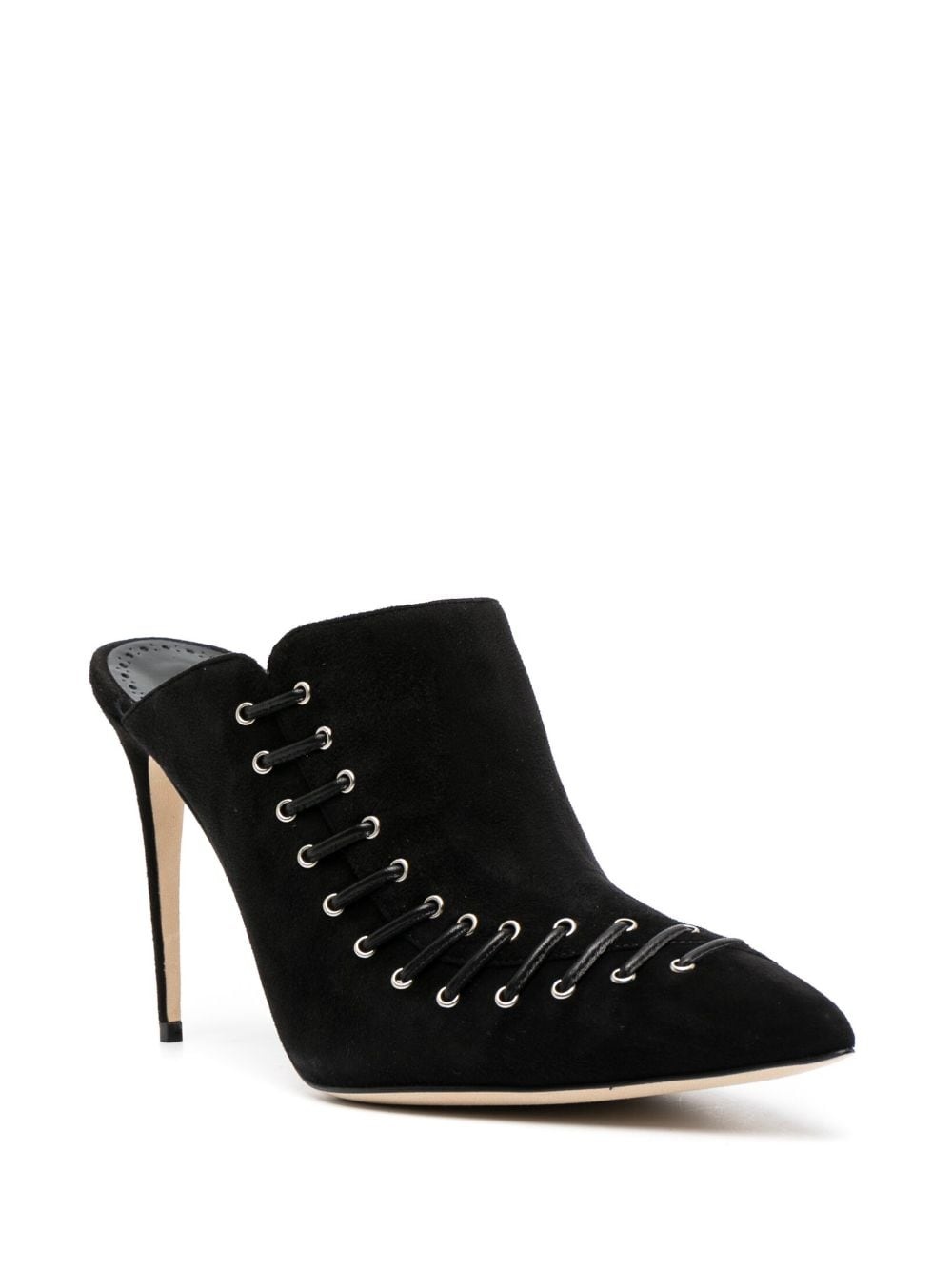 Dobre 105mm suede mules - 2