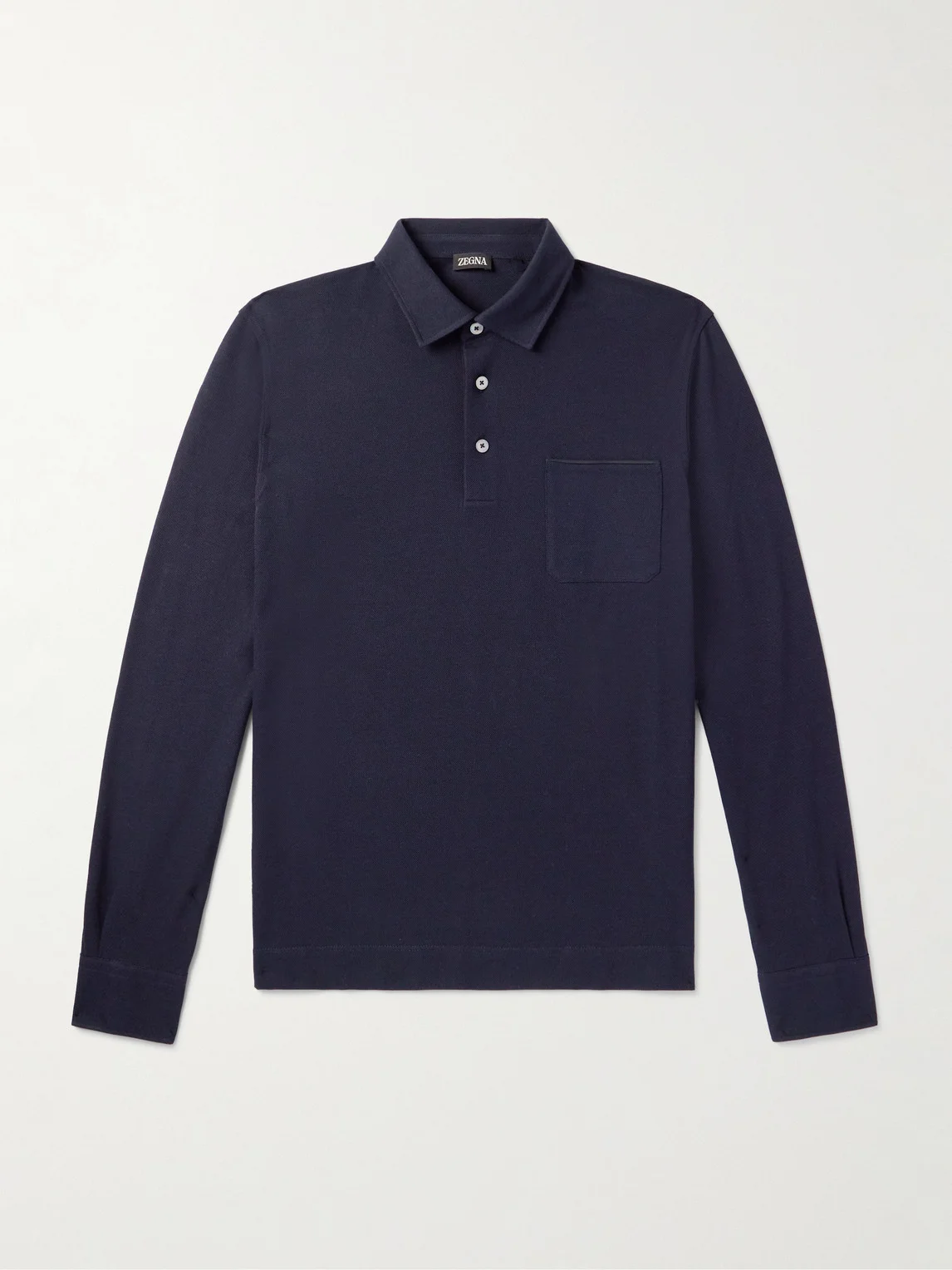Logo-Appliquéd Cotton-Piqué Polo Shirt - 1