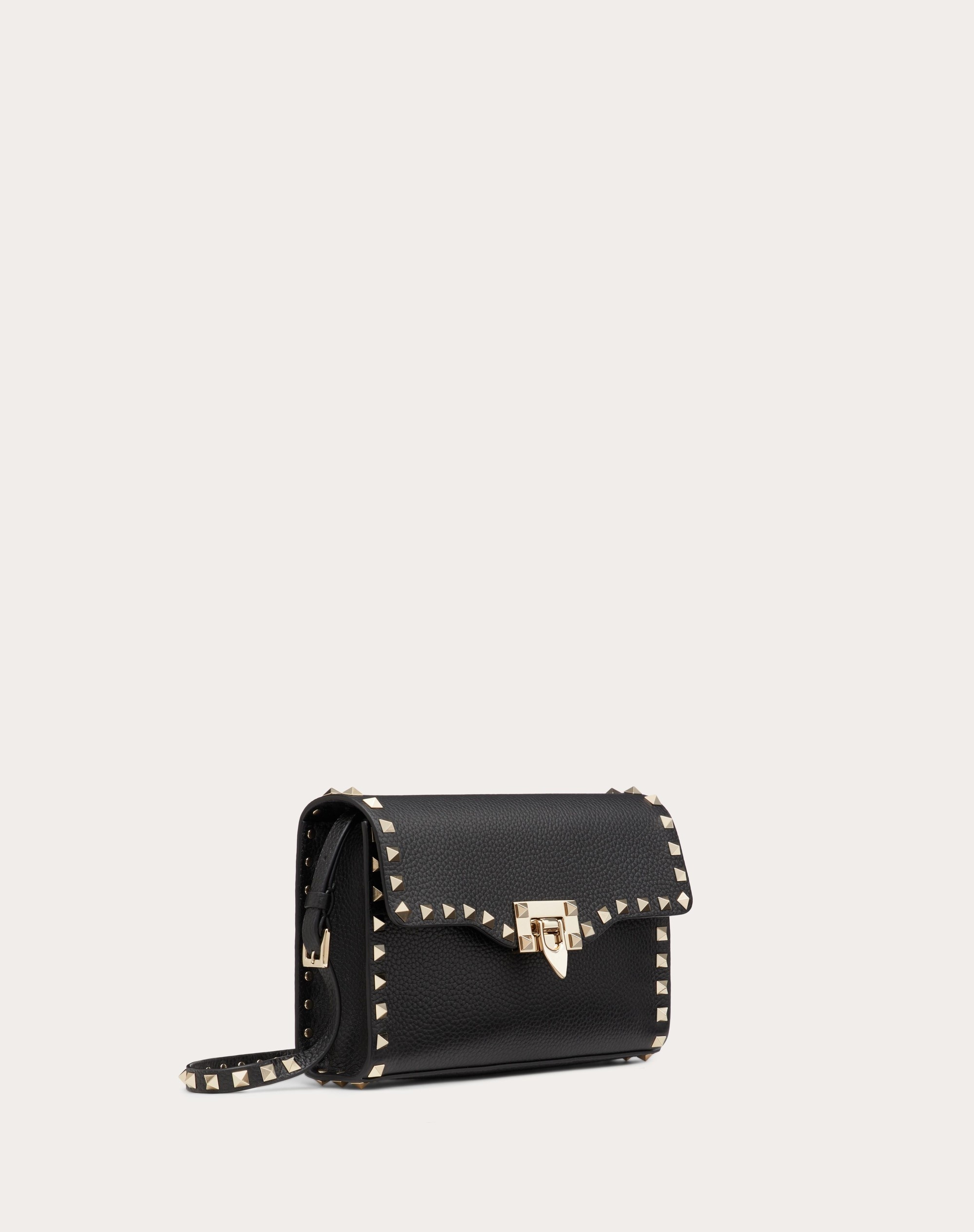 SMALL ROCKSTUD GRAINY CALFSKIN CROSSBODY BAG - 2