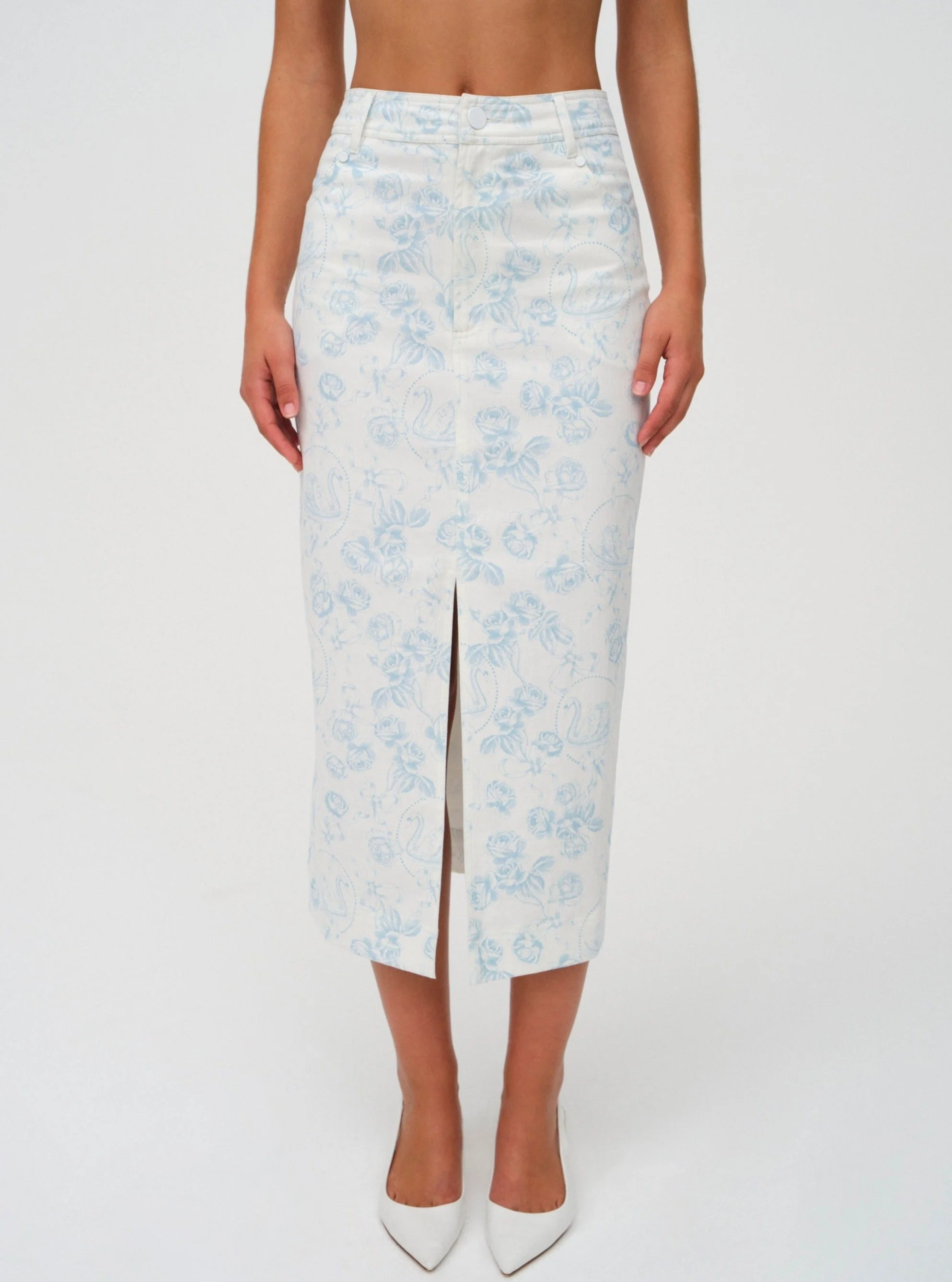Chantal Denim Midi Skirt - 1