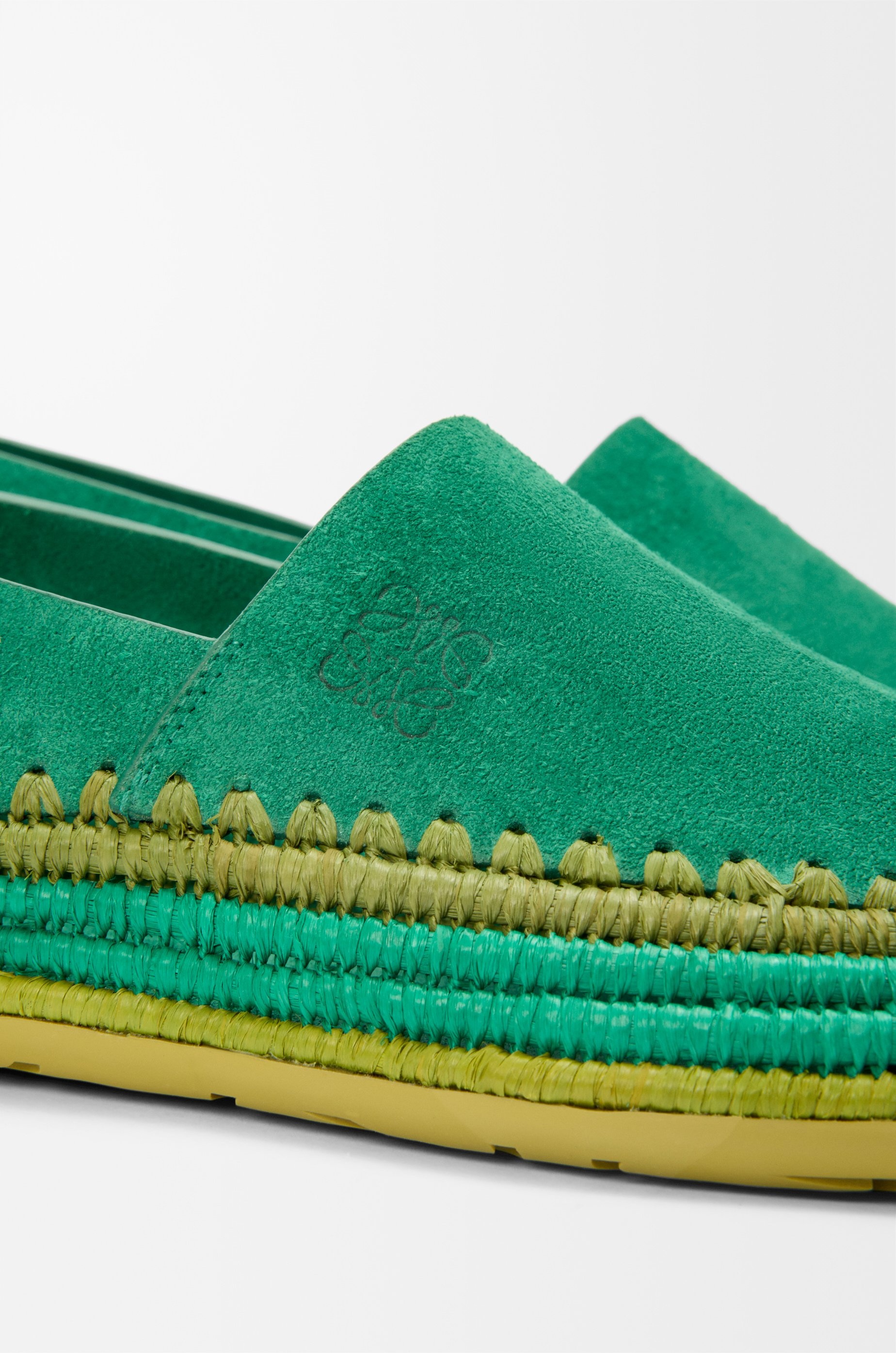 Rio slipper in suede and raffia - 5