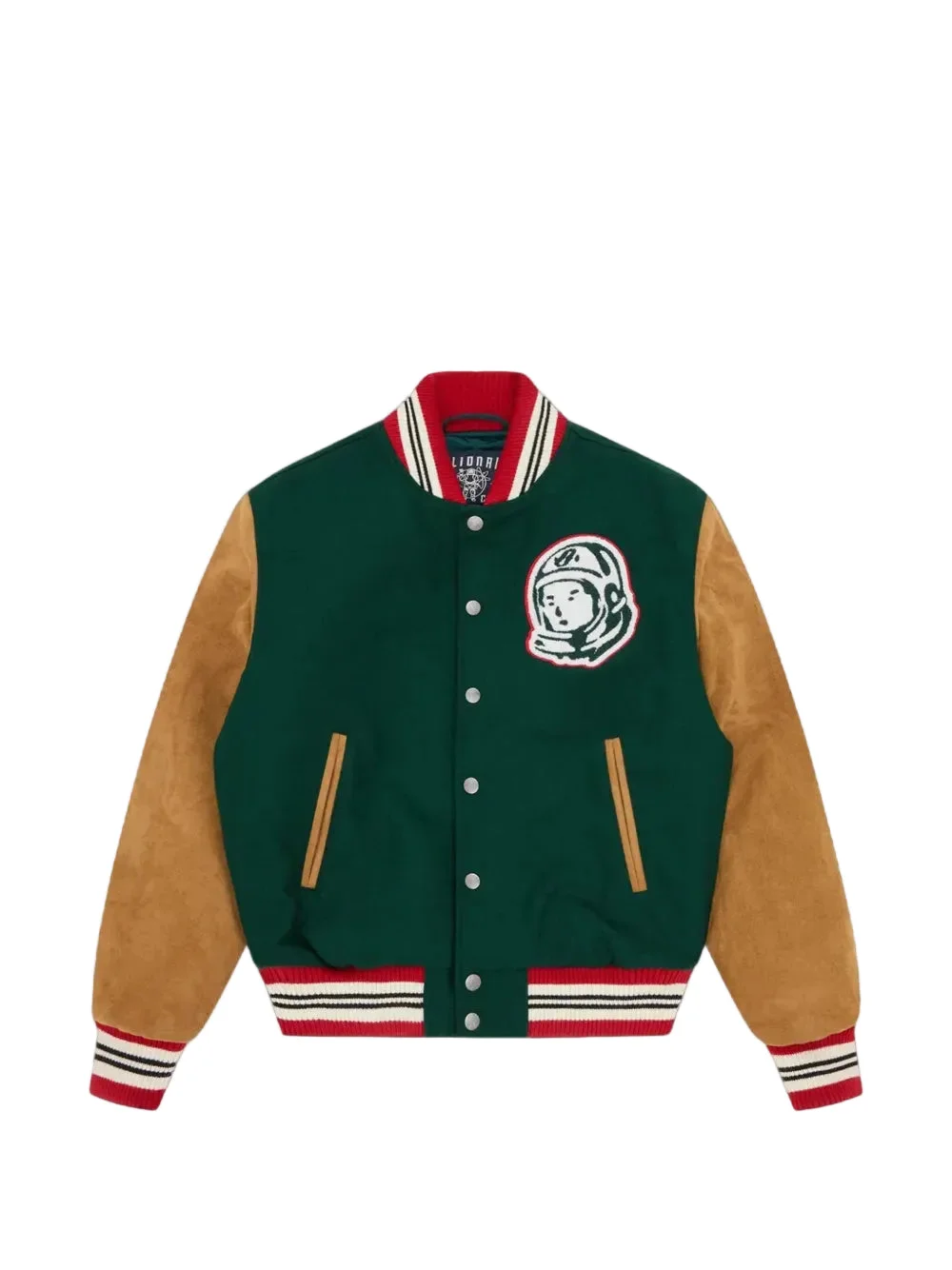 ASTRO GOLF CLUB EMBROIDERED-LOGO VARSITY JACKET - 1