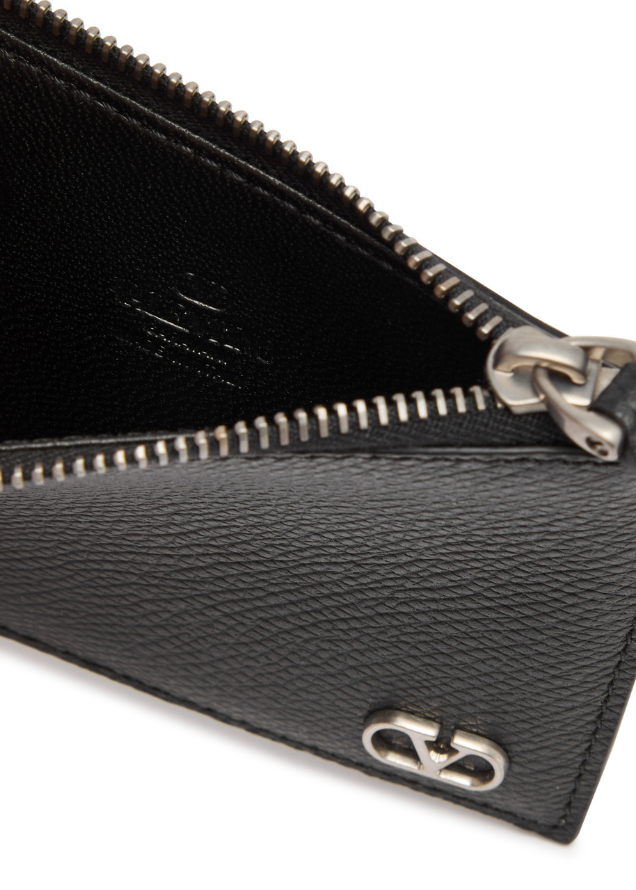 Valentino VLogo Grained Leather Wallet - 4