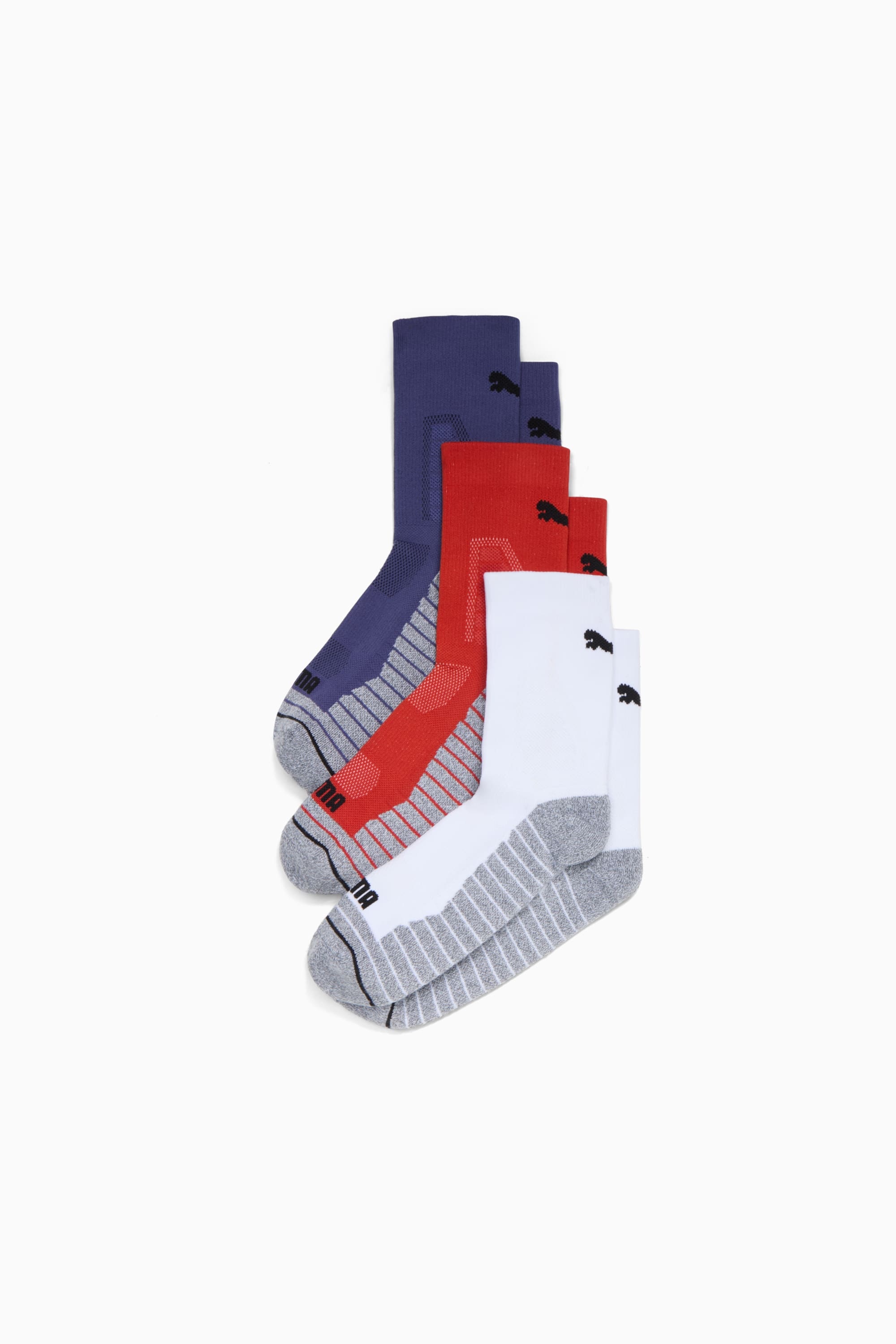 Men's Half-Terry Crew Socks (3 Pairs) - 1