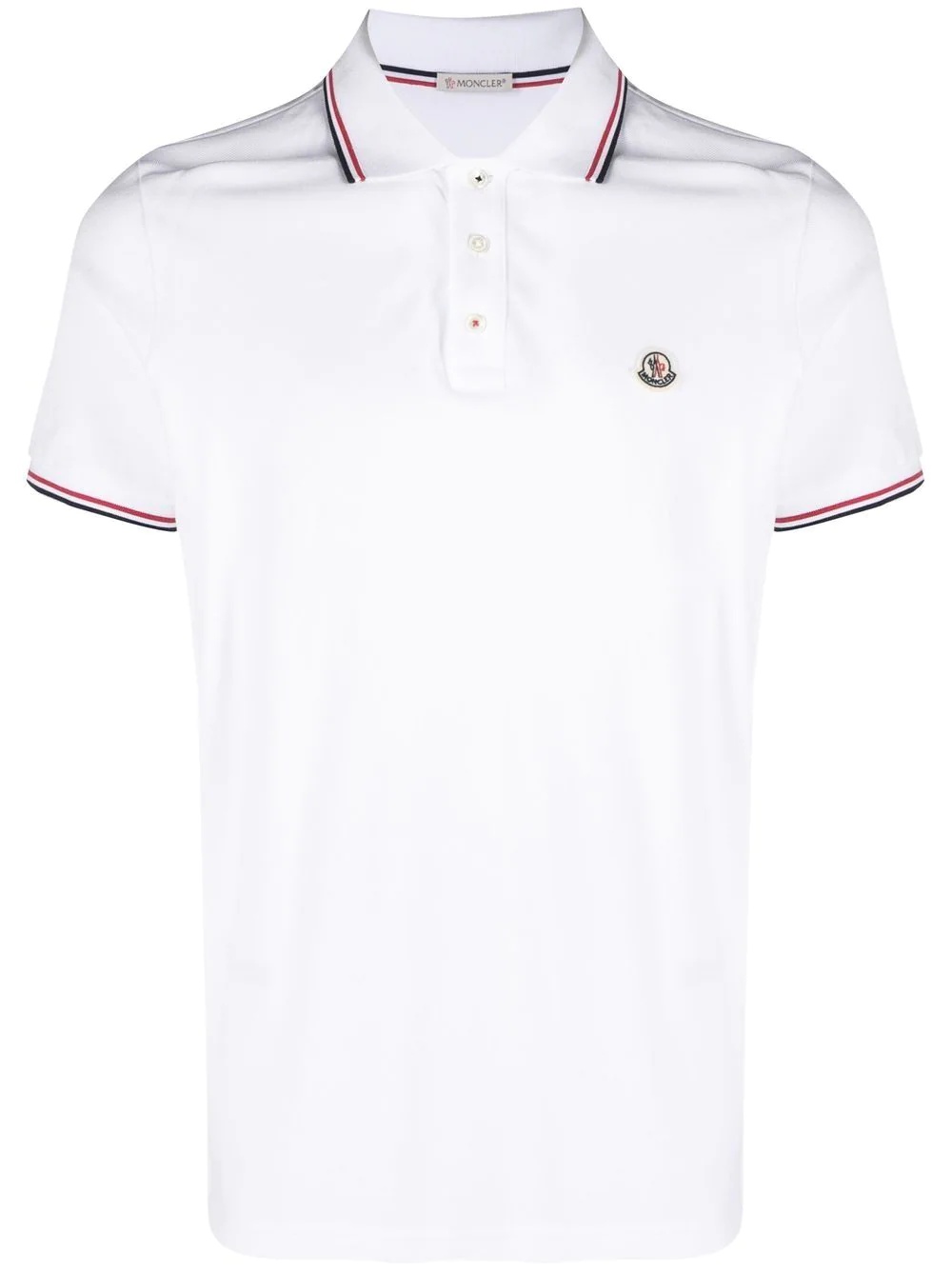 logo-patch short-sleeve polo shirt - 1