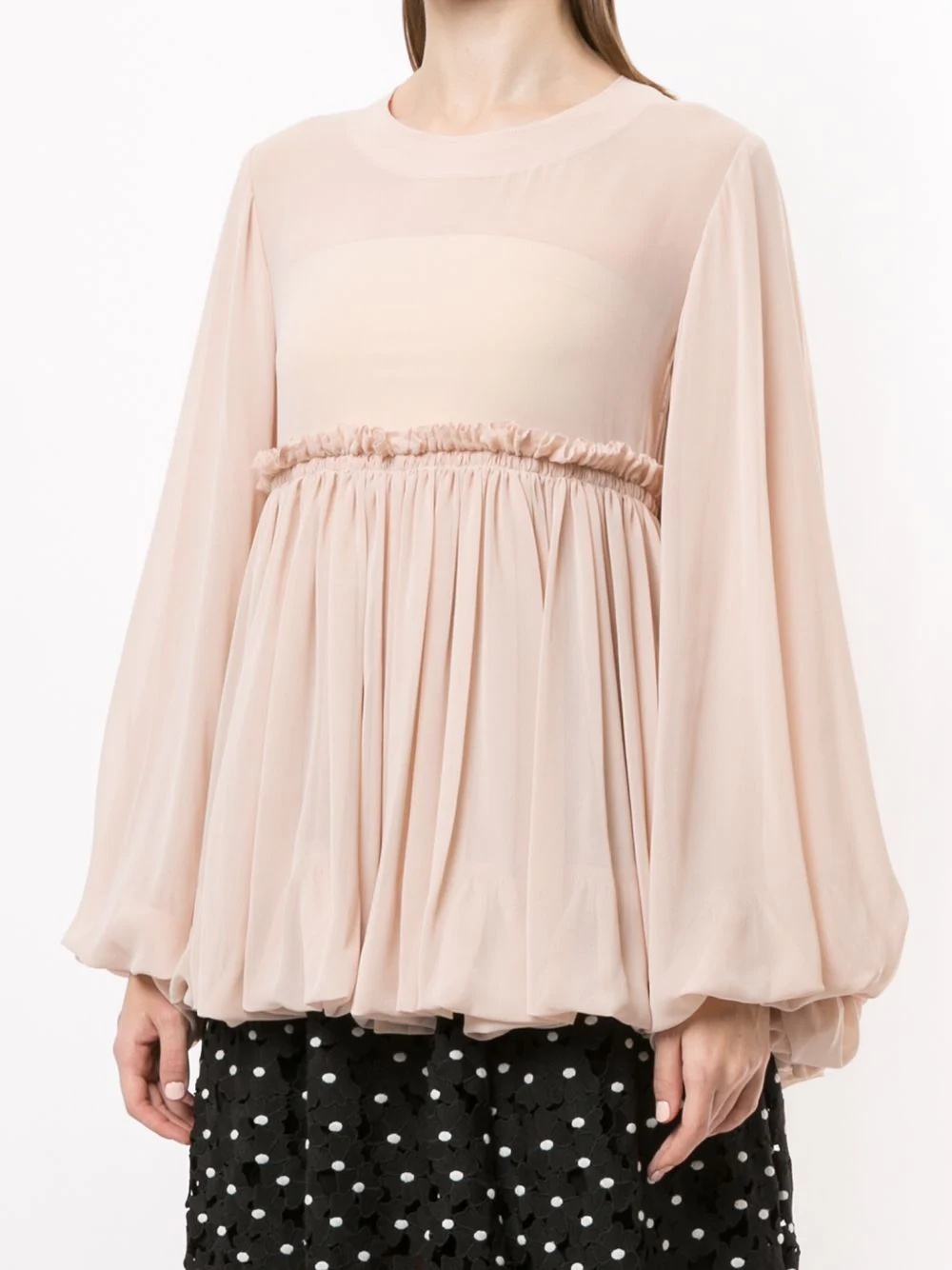 ruffle detail blouse - 3