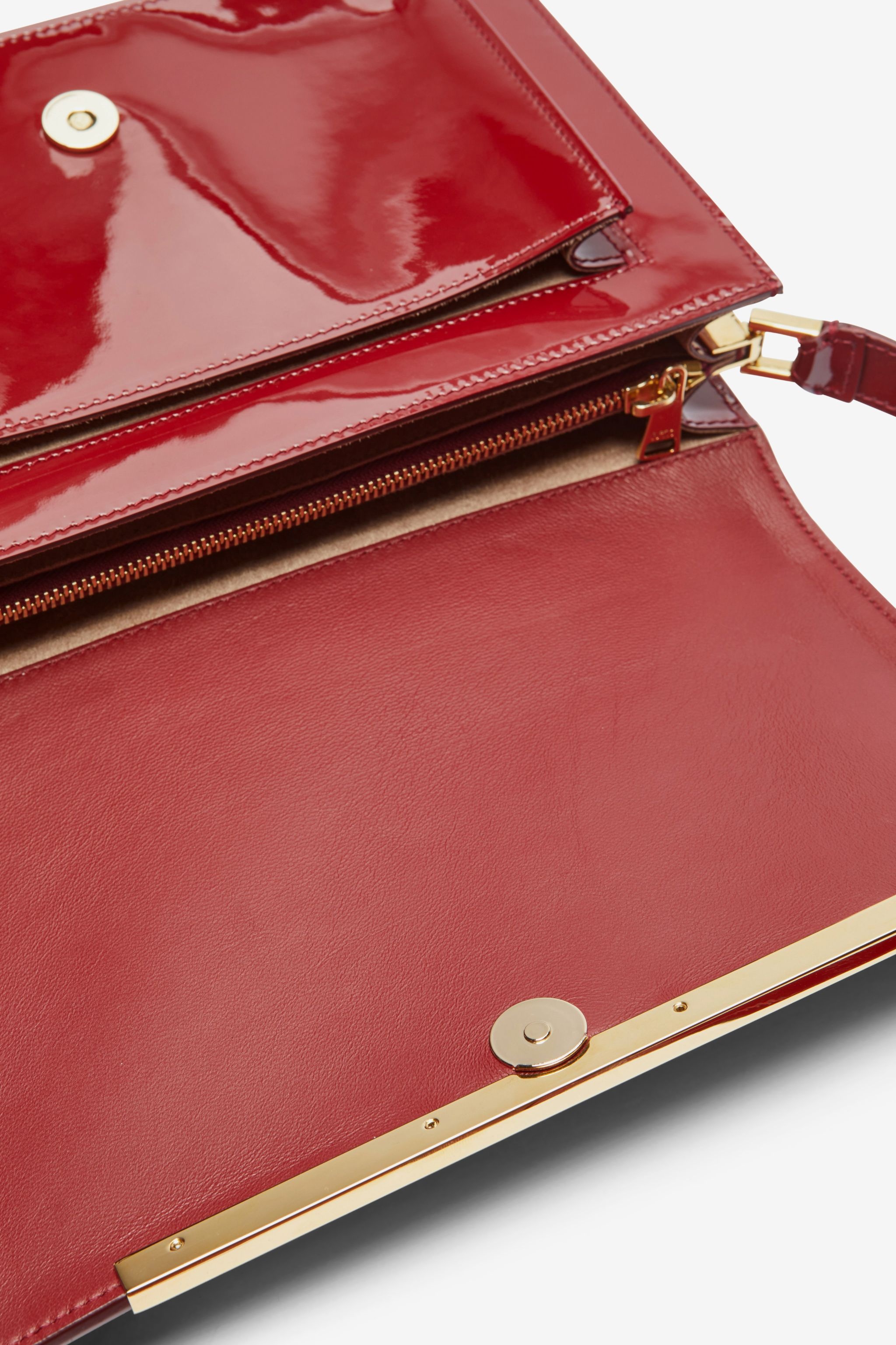 EDITH PATENT-LEATHER SHOULDER BAG - 5