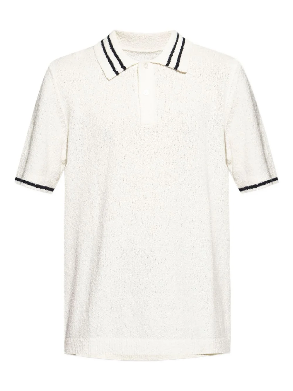 stripes-trim polo shirt - 1