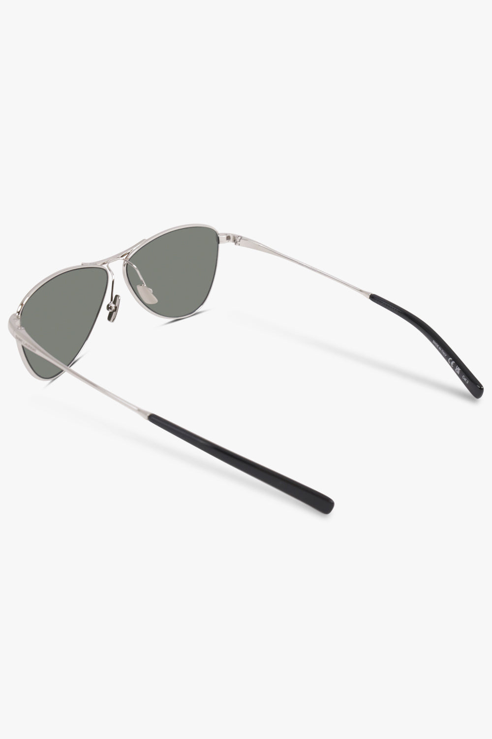 SL 831 ANGLED AVIATOR SUNGLASSES | BLACK/SILVER - 3