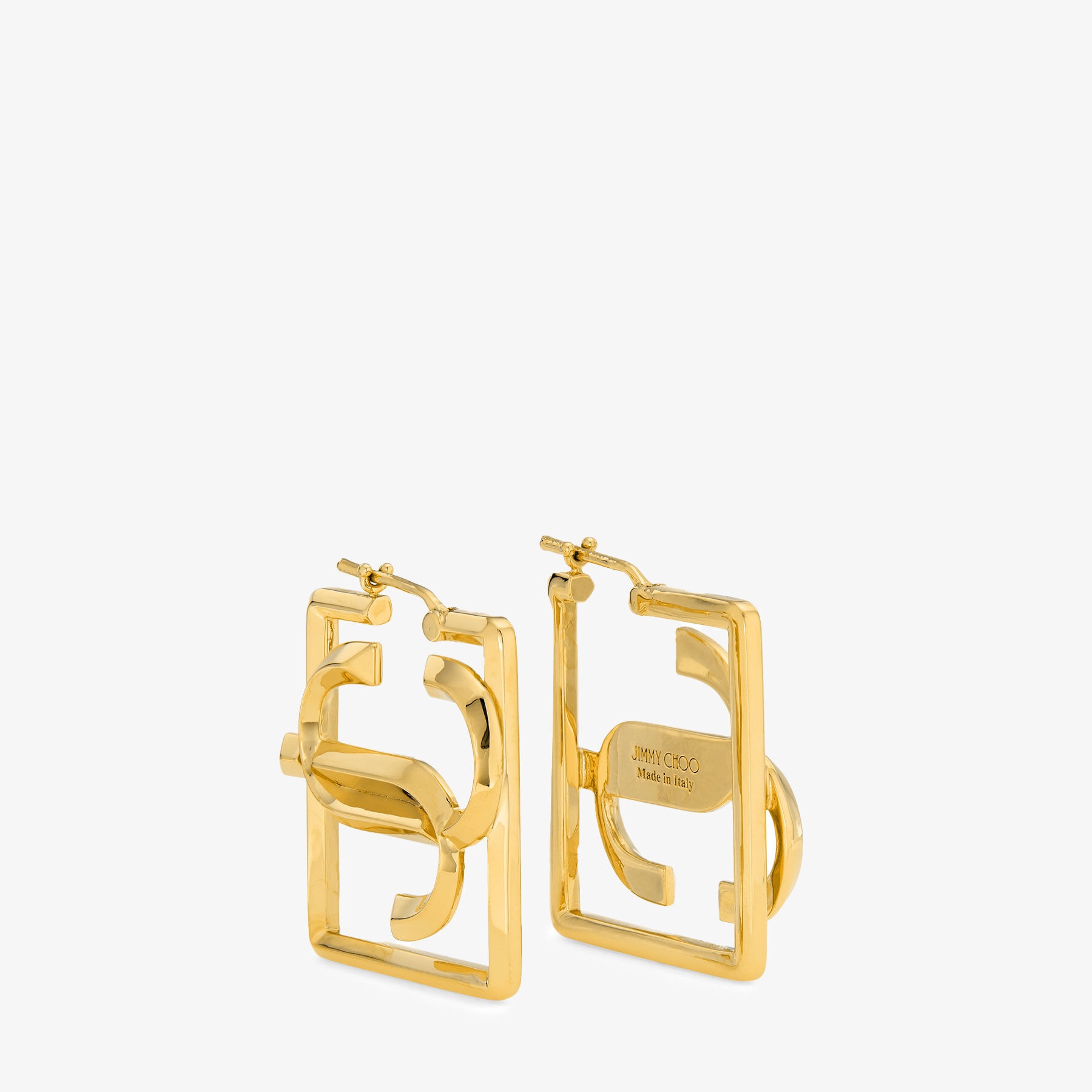 Square JC Hoop
Gold-Finish Hoop Earrings - 3