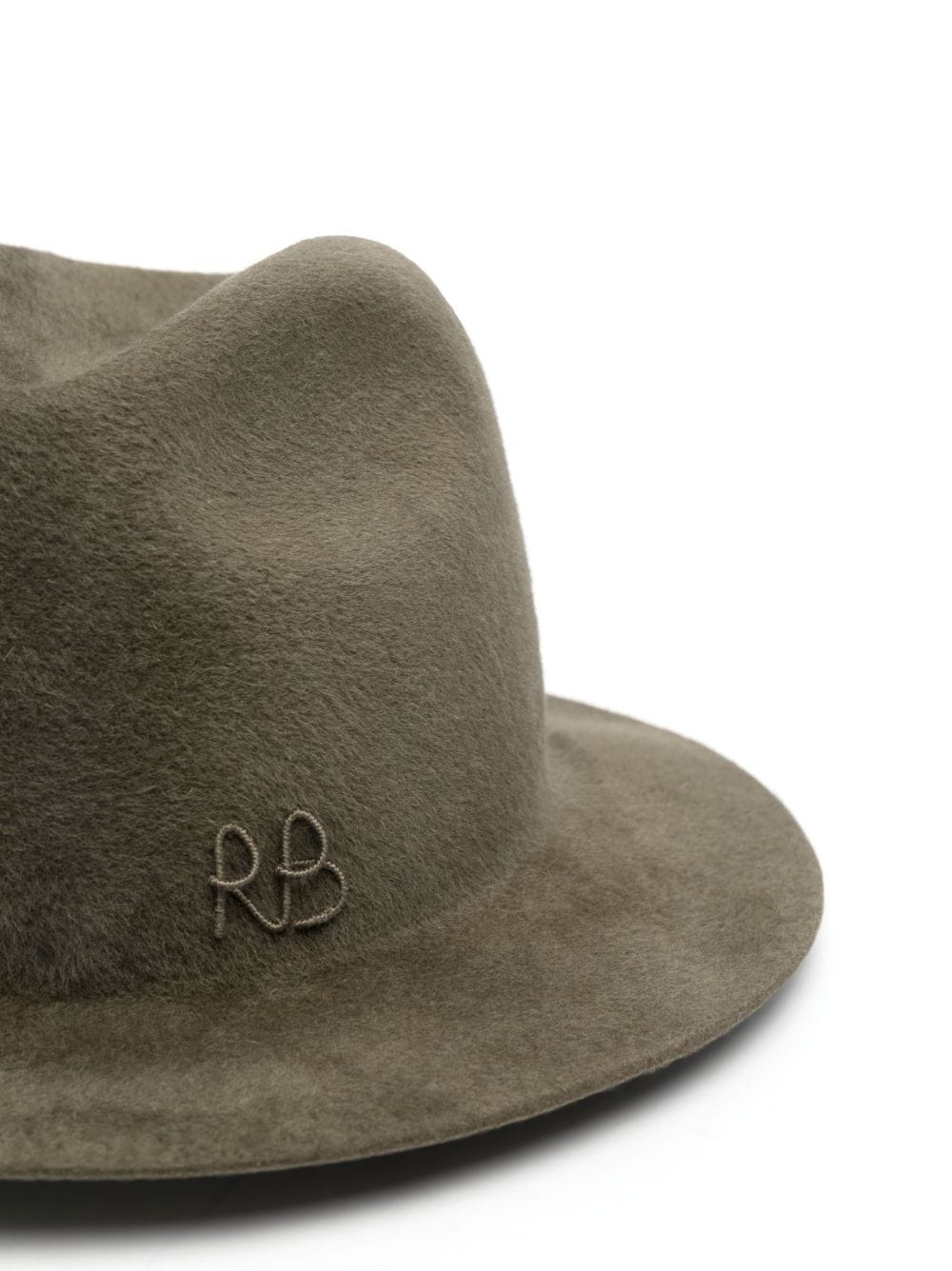 logo-embroidered fedora hat - 2