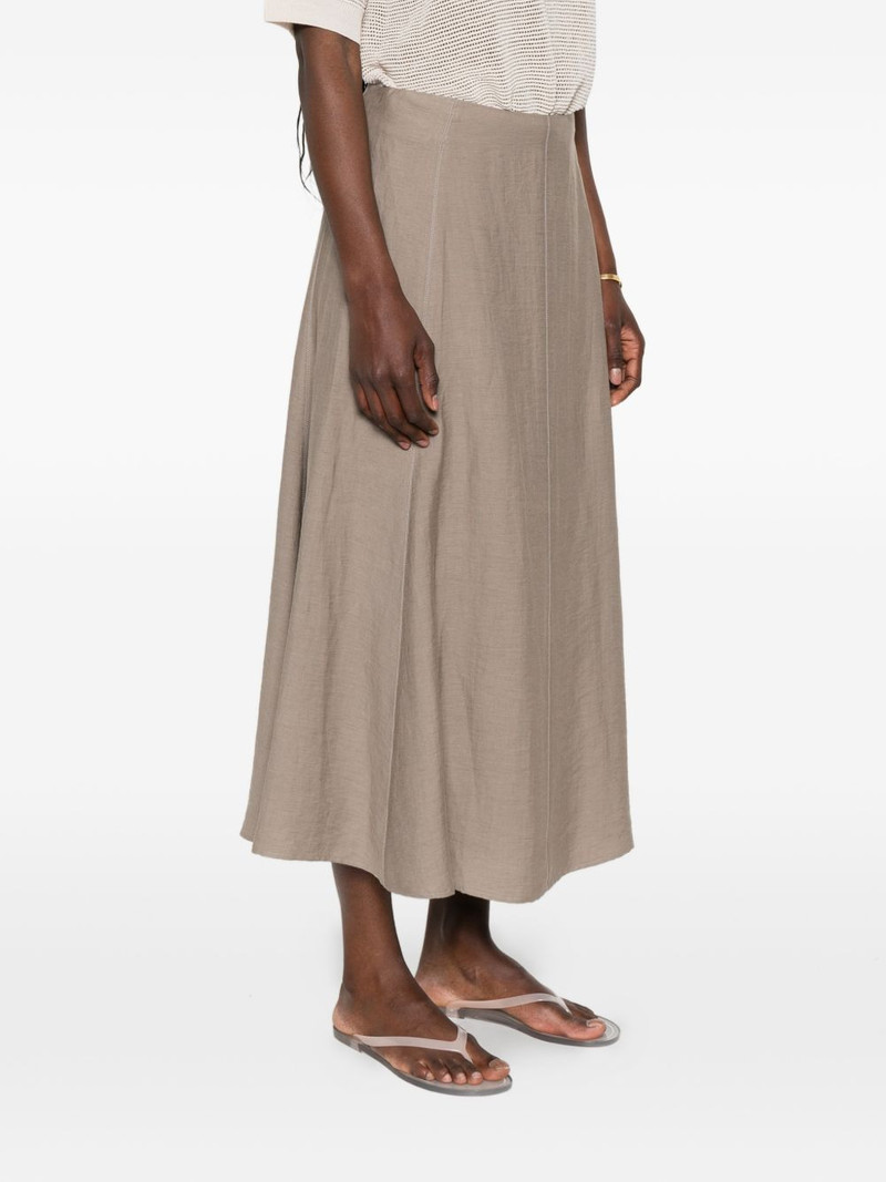 panelled A-line midi skirt 3