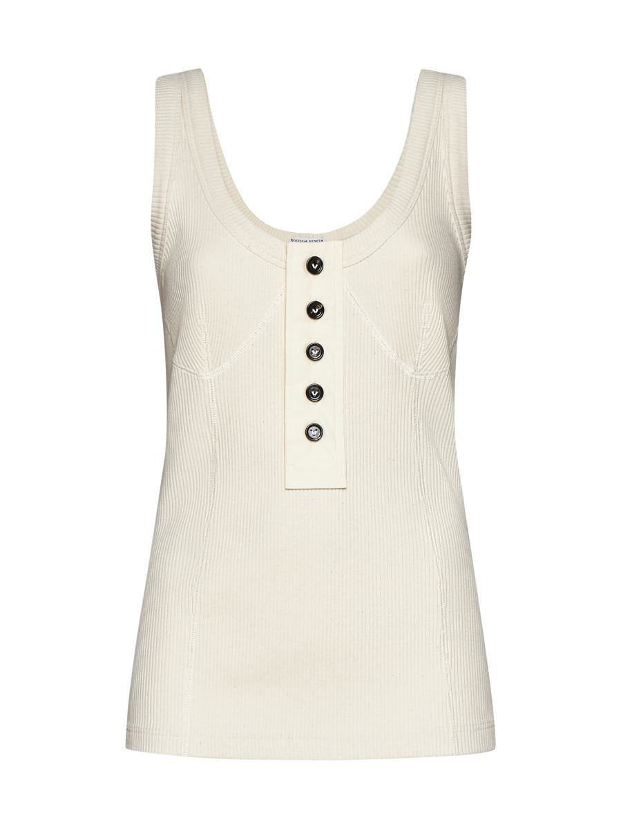 Nana ボッテガヴェネタ リブ タンクトップ 715043 Bottega Veneta Cotton ribbed tank top | The Fashion Square