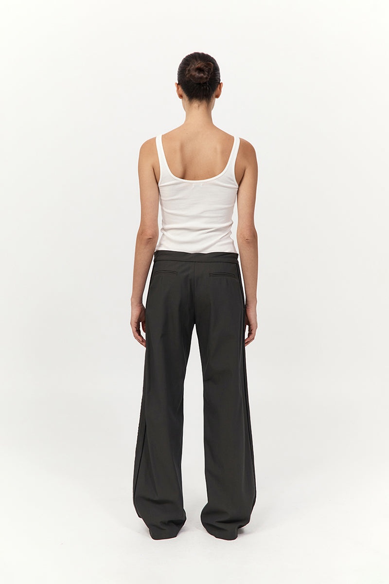 Tailored Track Pants - Black Olive - 6