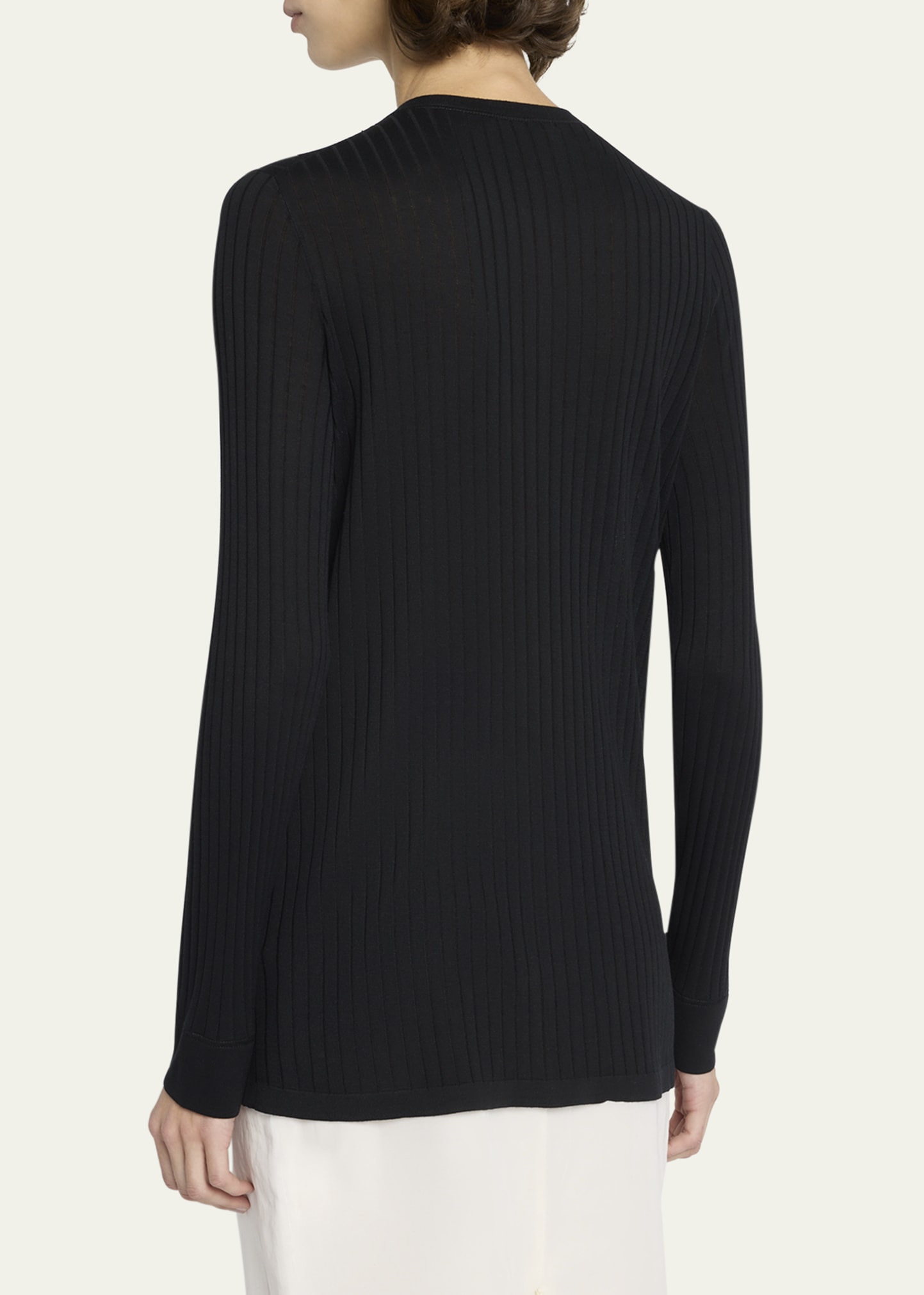 Kanya Wide Rib Crewneck Cardigan - 3