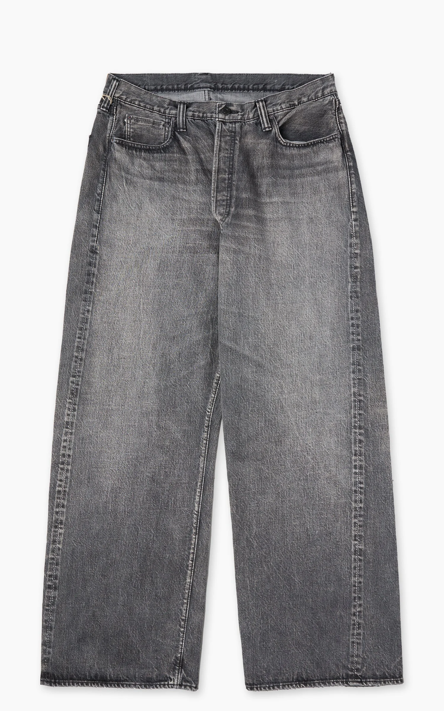 FULLCOUNT 1137BKHW DUKE 3 MODEL SELVEDGE DENIM DARTFORD BLACK - 1