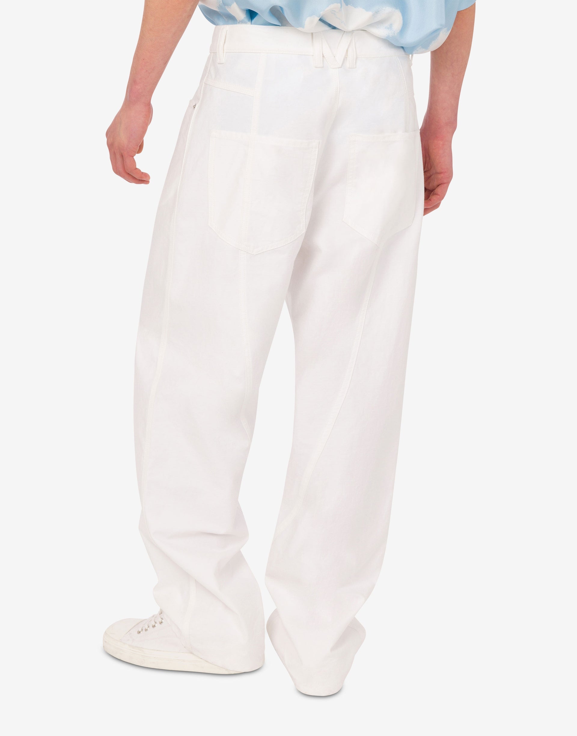 COTTON SHANTUNG PANTS - 3