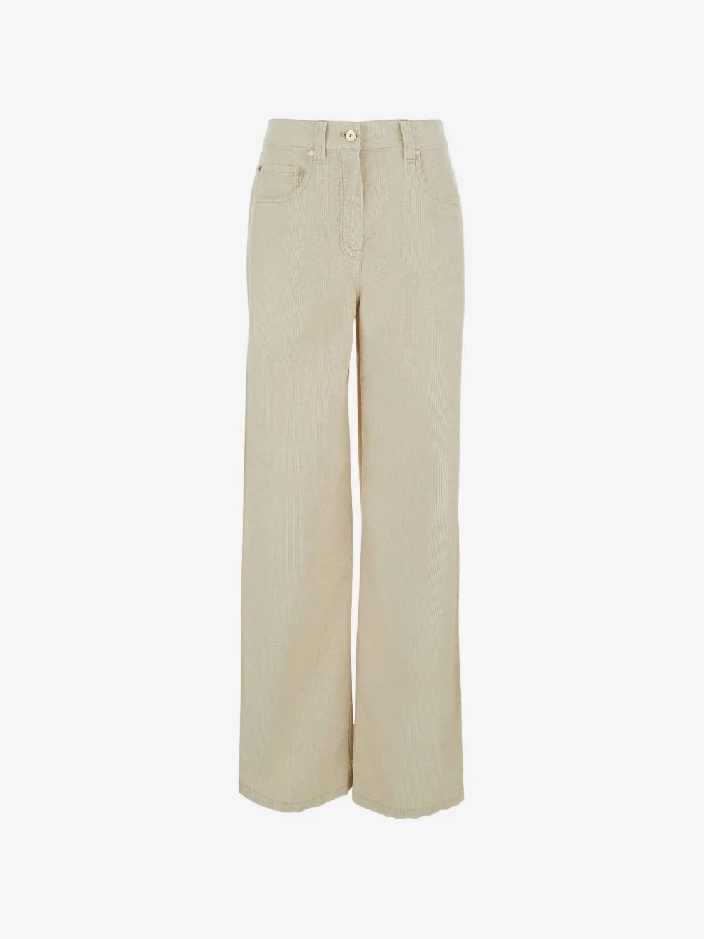 corduroy wide-leg trousers - 1