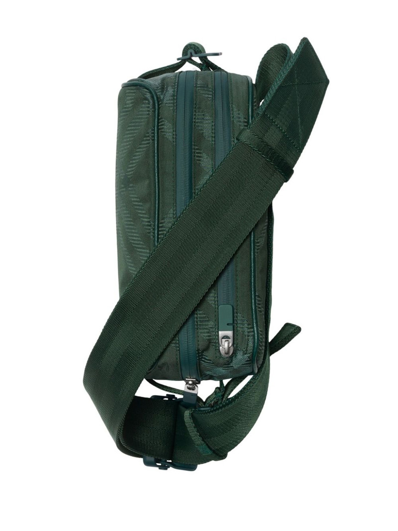 check-jacquard belt bag 4