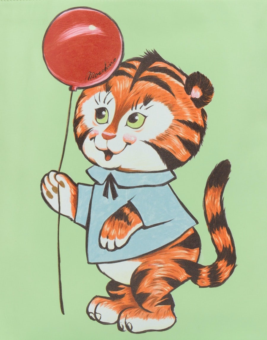 ILLUSTRATED ANIMALS NAPPA SHOPPER - 4