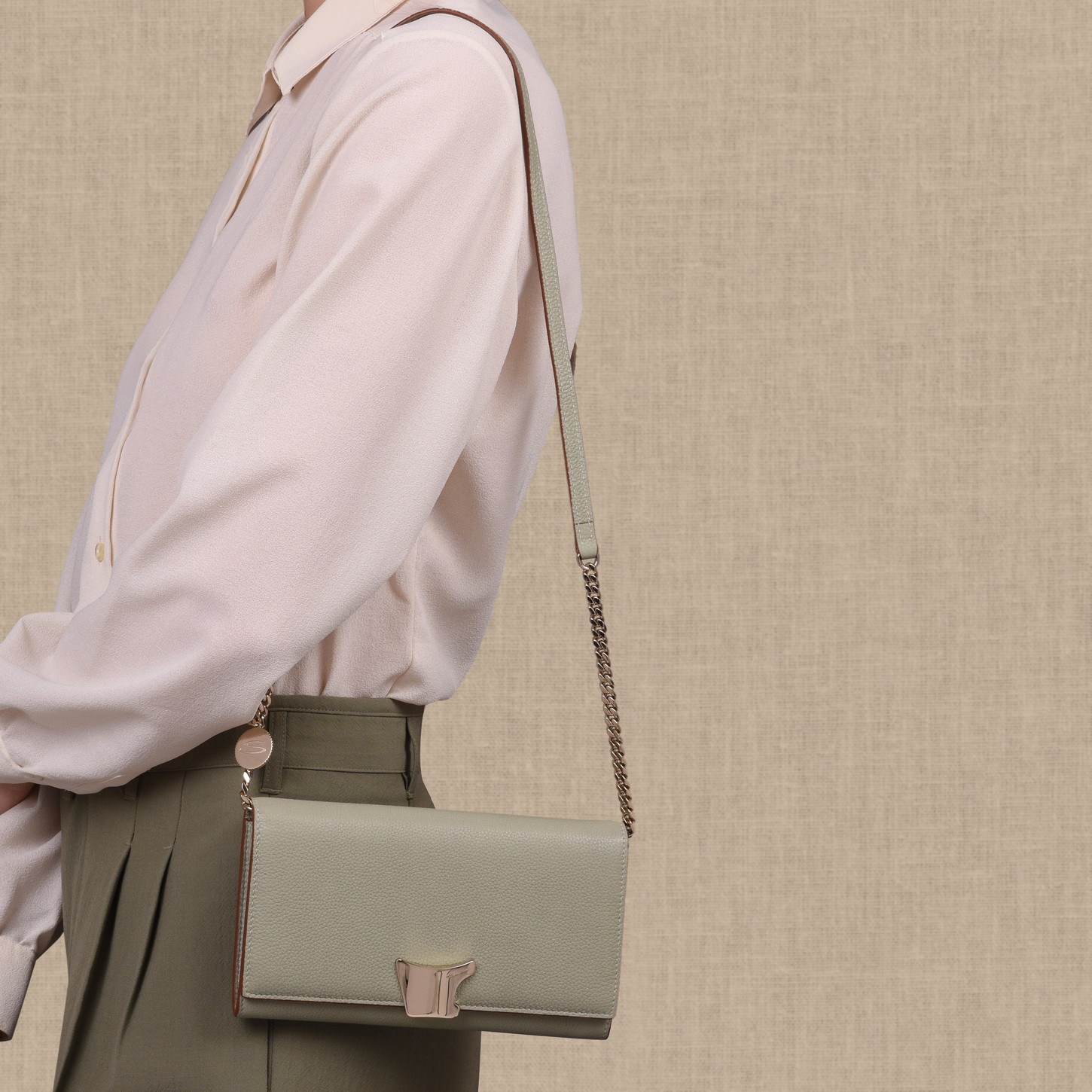 Green leather crossbody bag - 2
