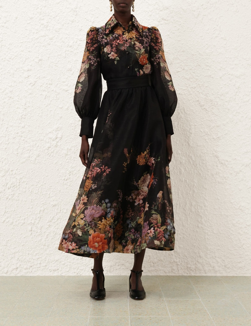 Zimmermann PAVILION GATHERED MIDI SKIRT outlook