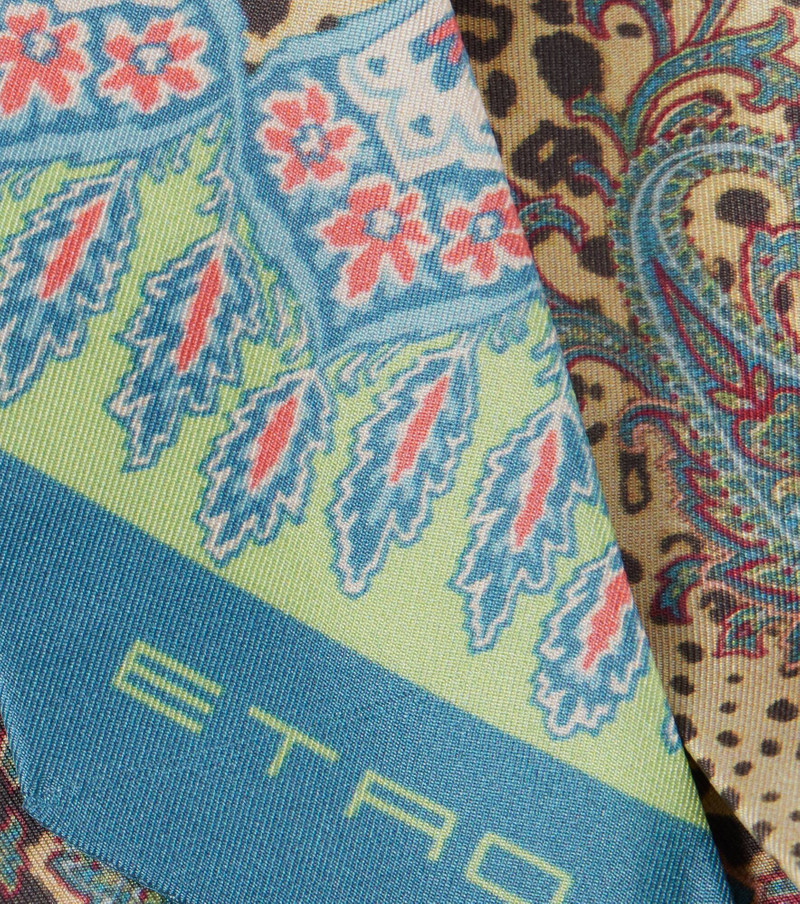 Paisley silk scarf 4