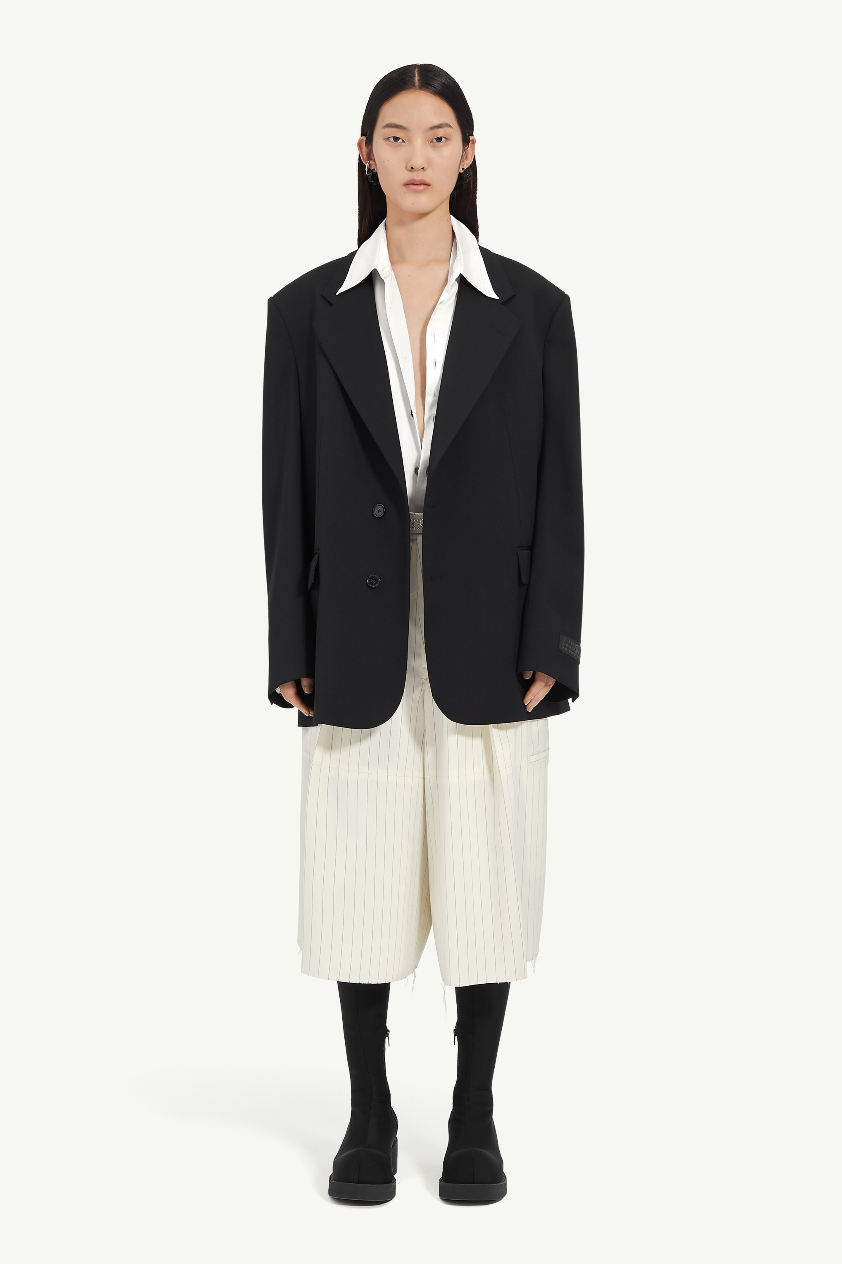 MM6 Maison Margiela Tailoring Wool Suit Jacket | REVERSIBLE