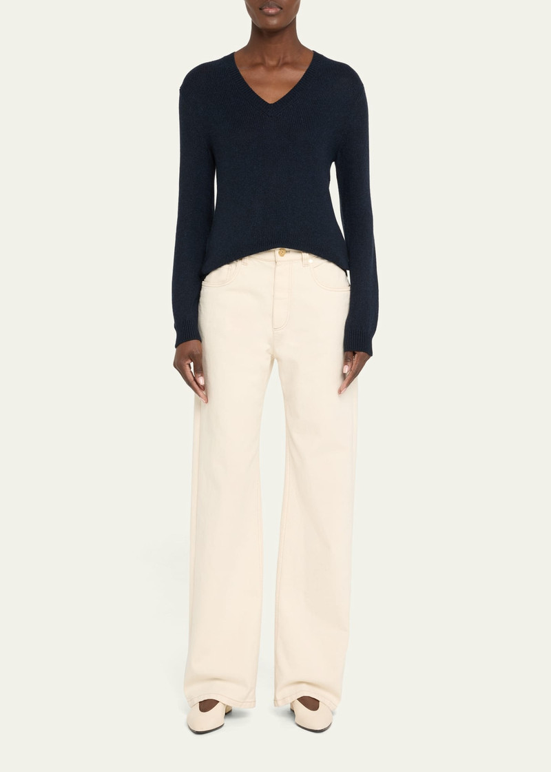 Loro Piana Fobello V-Neck GG 8 Baby Cashmere Sweater outlook
