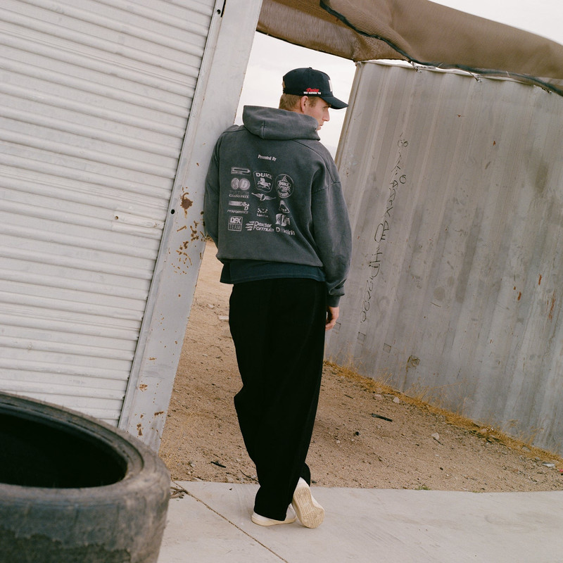 DR Sponsors Washed Grey Hoodie 9