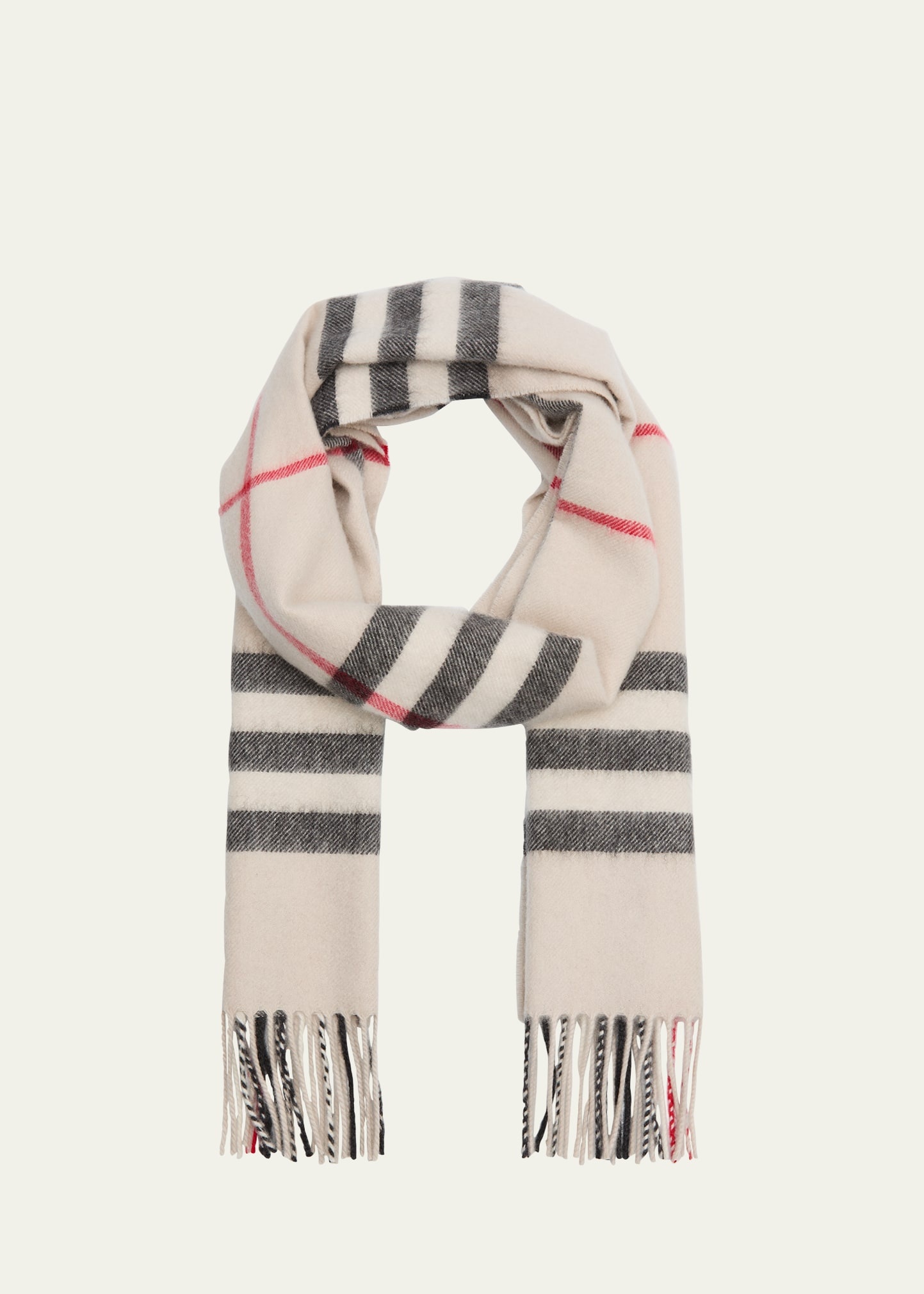 Giant-Check Cashmere Scarf - 1