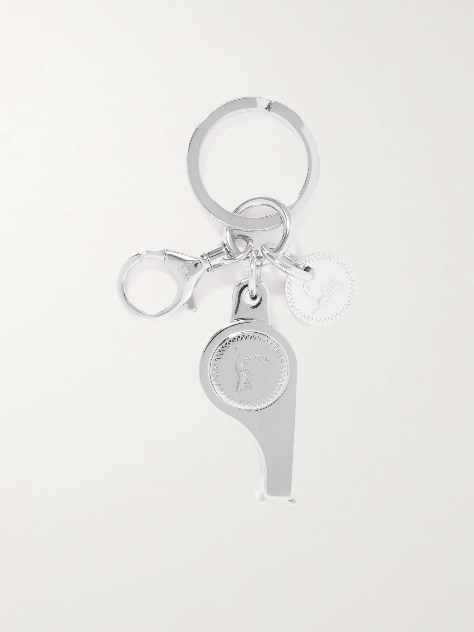 Whistle Silver-Tone Key Fob - 3