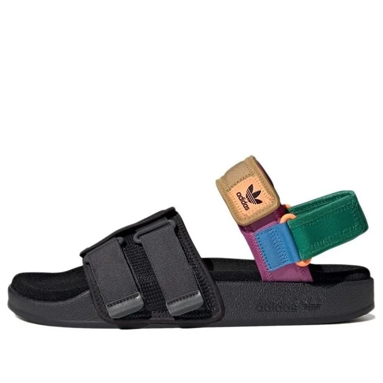 adidas Adilette Sandal 4.0 'Black Bold Green' H03417 - 1