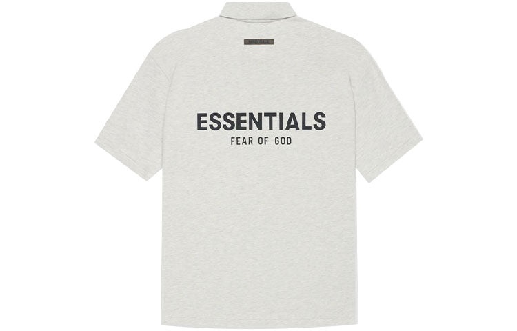 Fear of God Essentials SS21 Polo Shirt 'Light Heather Oatmeal' FOG-SS21-661 - 3