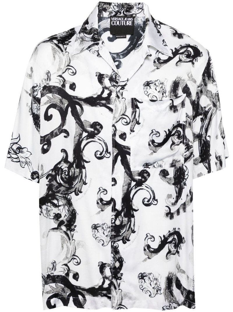 Barocco-print short-sleeve shirt 1