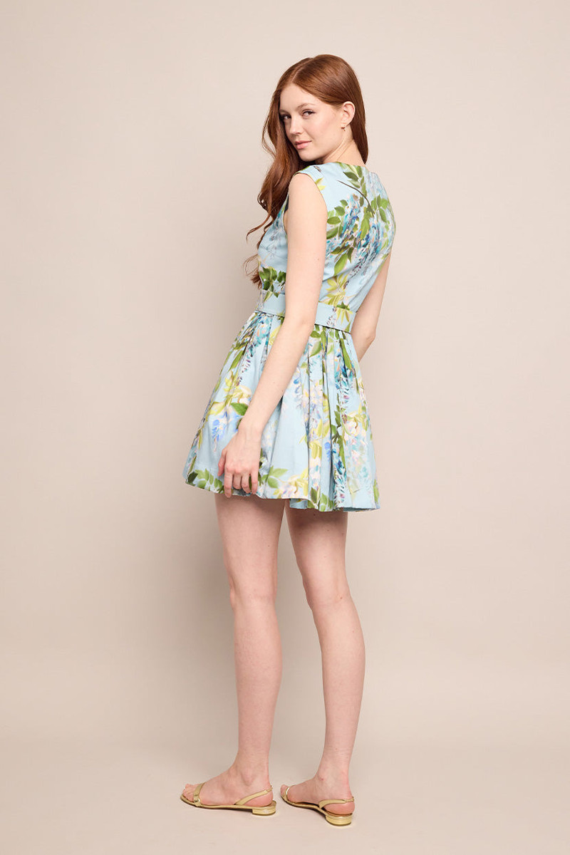 Rosalia Dress Ethereal Ease—Sculpted Shoulders and a Cinched Waist for Effortless Femininity 3
