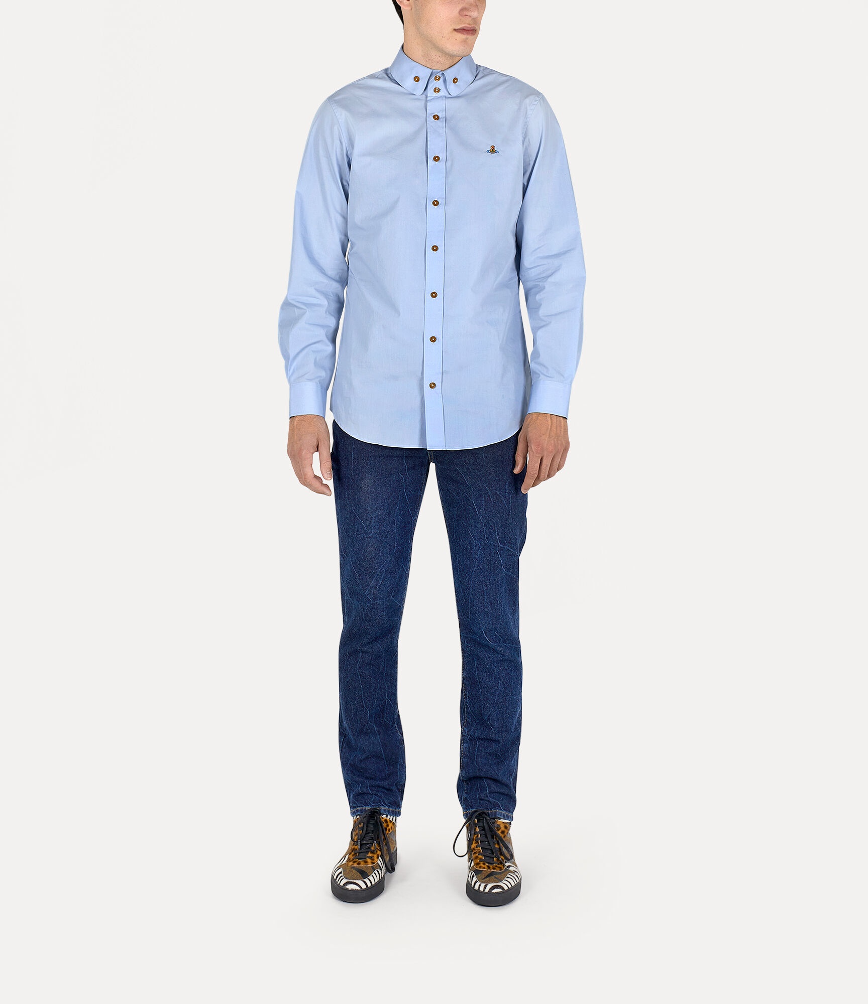 TWO BUTTON KRALL SHIRT - 2