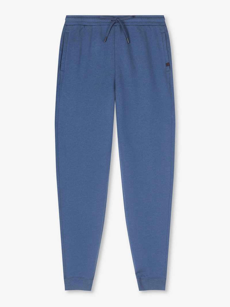 Men's Sweatpants Quinn Cotton Modal Storm Blue - 1