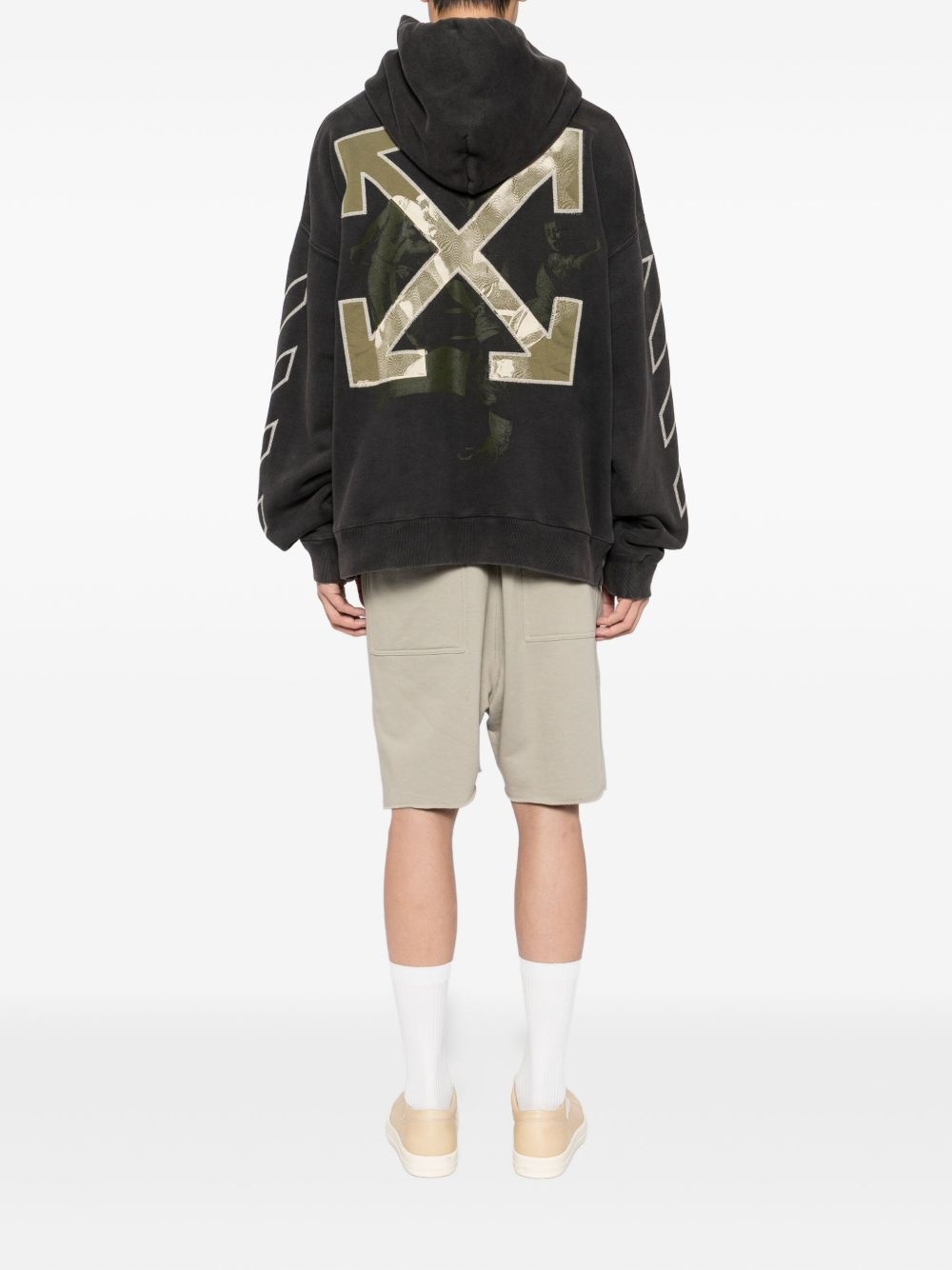 arrow-print hoodie - 2