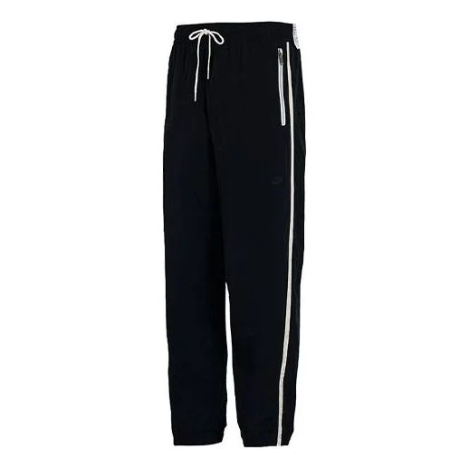Men's Nike Running Training Breathable Bundle Feet Sports Pants/Trousers/Joggers Black DD7037-010 - 1