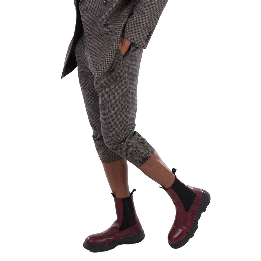 Emporio Armani Checkered Pattern Cropped Trousers - 5