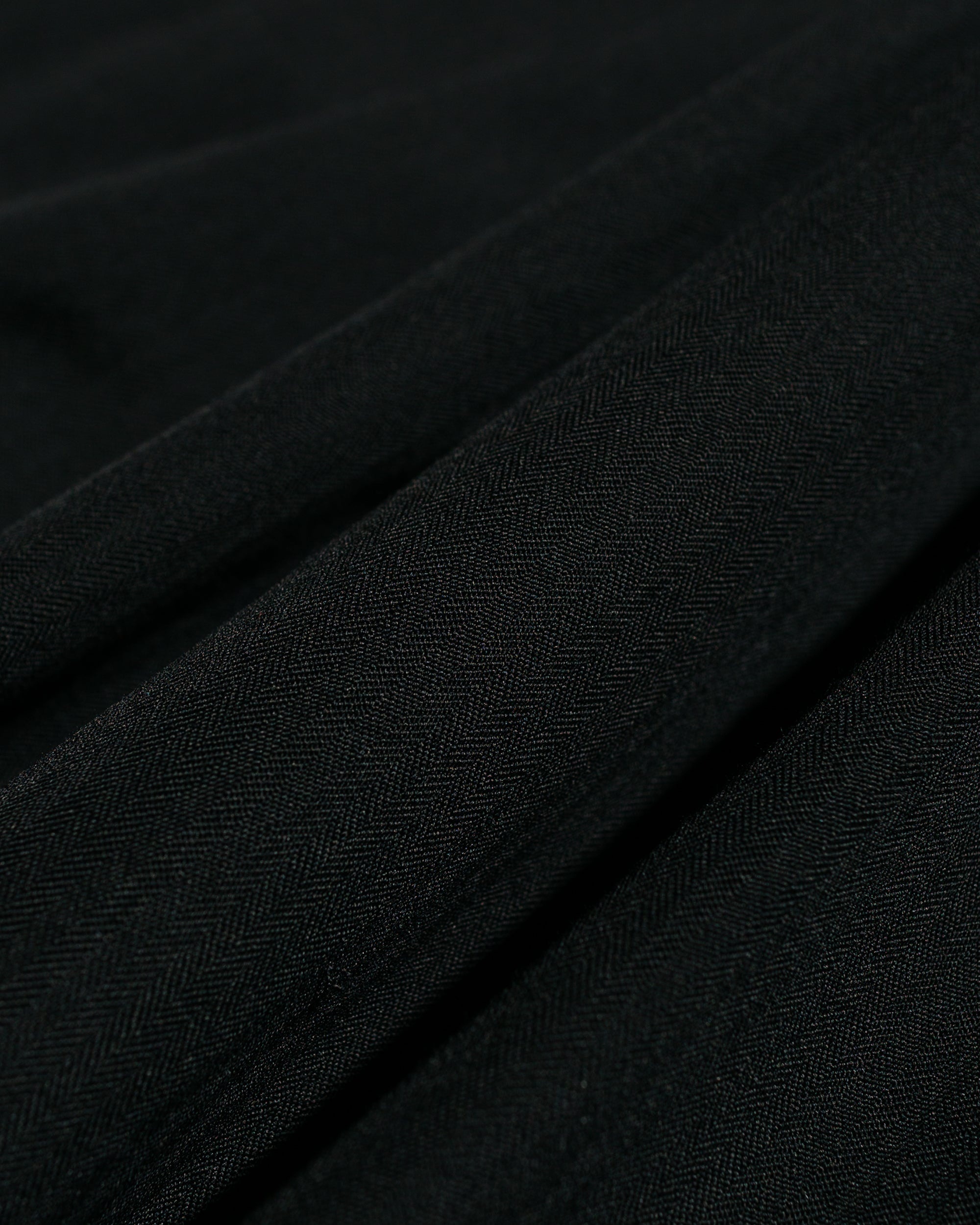 Wool Herringbone Cargo Pants Black - 6